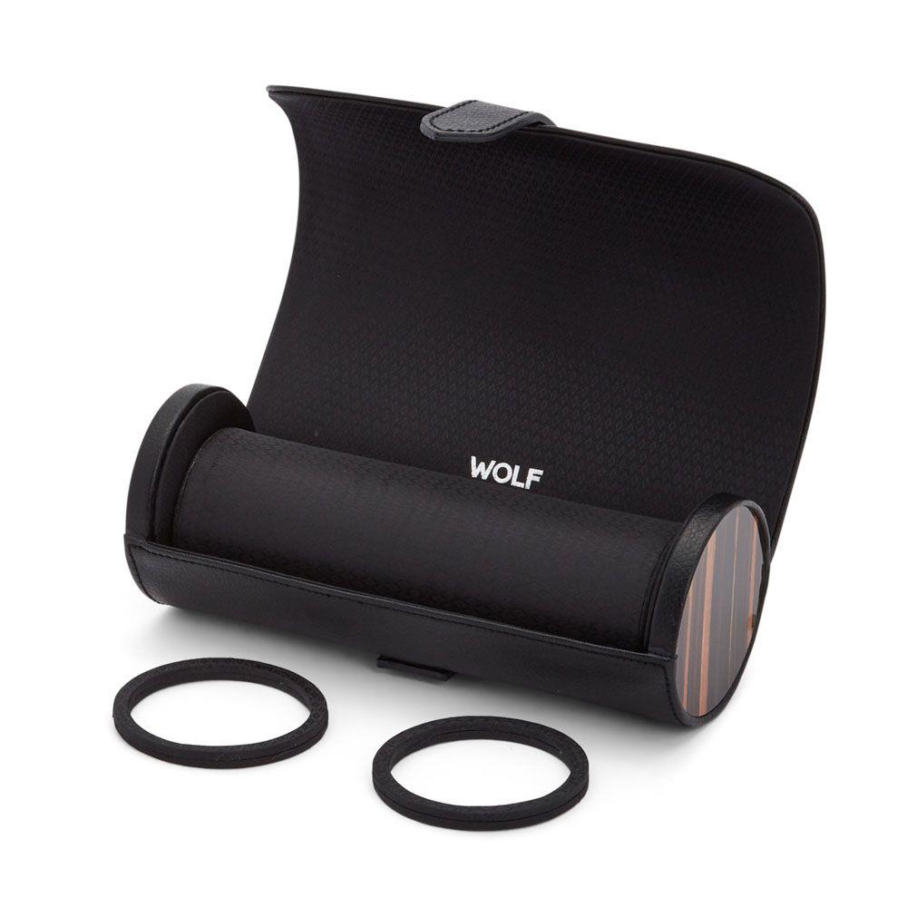WOLF Roadster Triple Black Watch Roll 477856