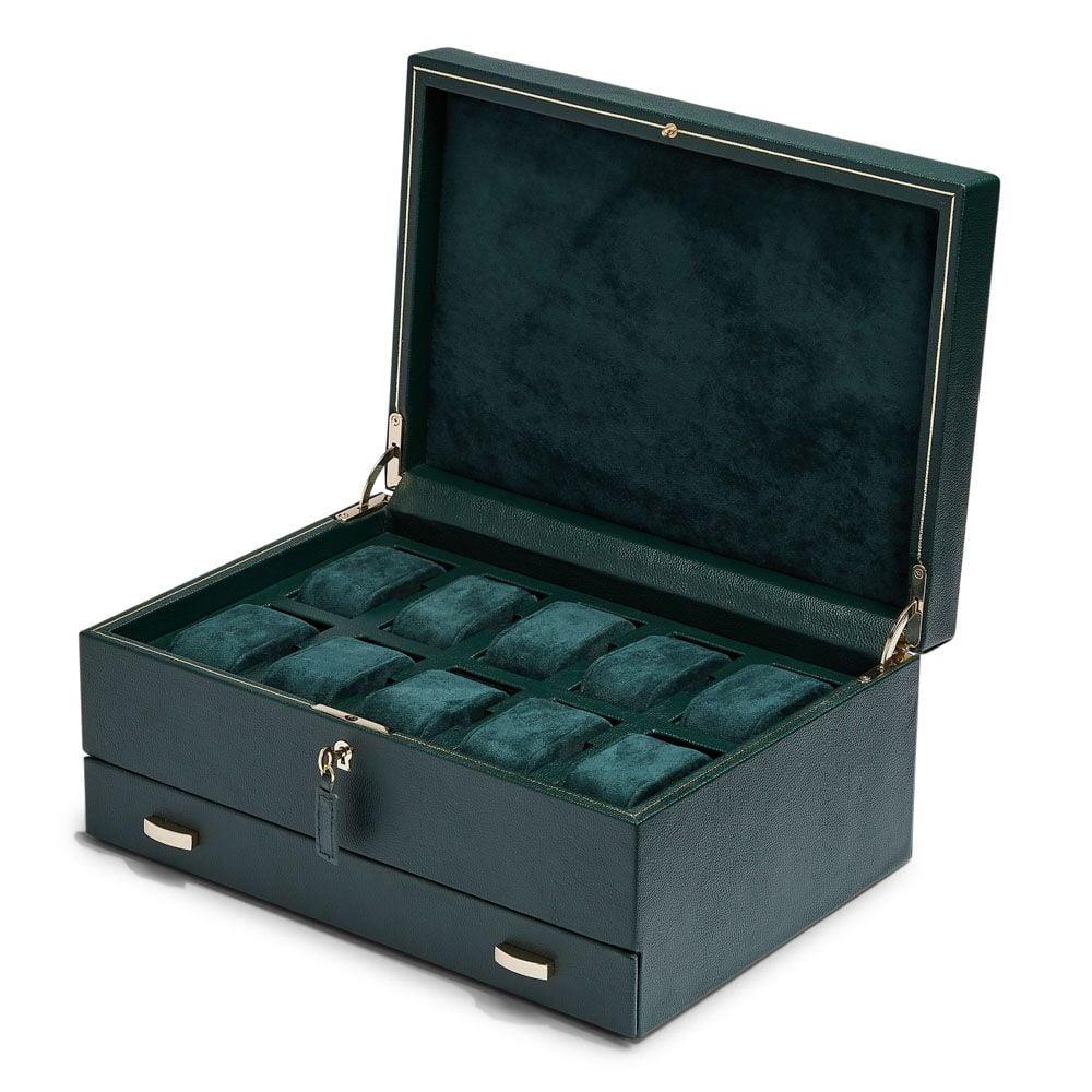 WOLF British Racing 10 Piece Watch Box with Storage 792841
