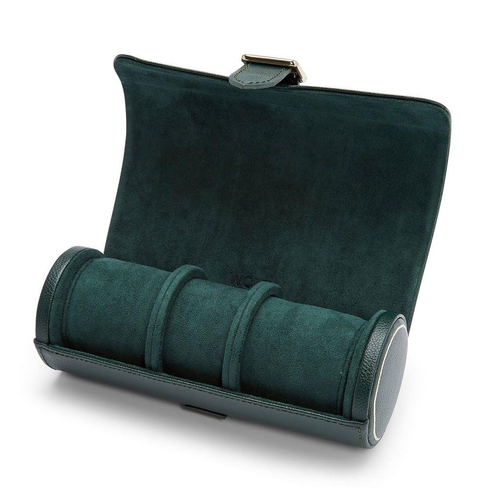 WOLF British Racing Triple Green Watch Roll 792941