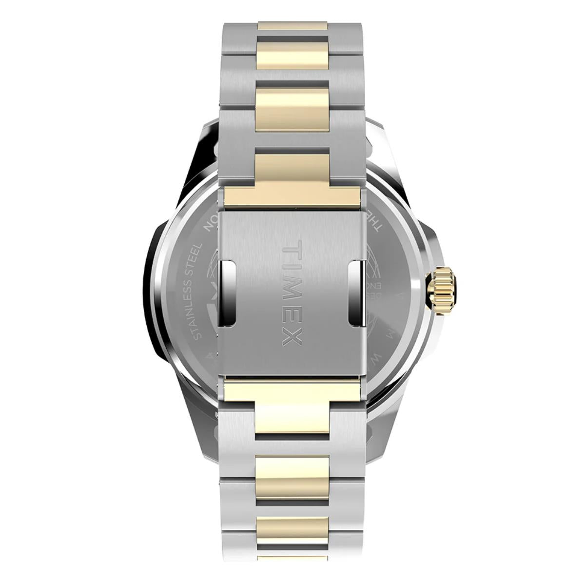 Timex Essex Avenue Quartz Black Dial Steel Strap Men's Watch TW2Y35300