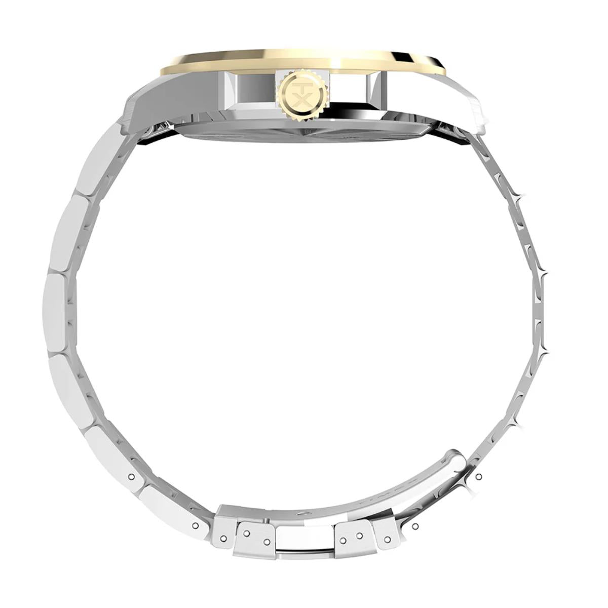 Timex Essex Avenue Quartz Black Dial Steel Strap Men's Watch TW2Y35300