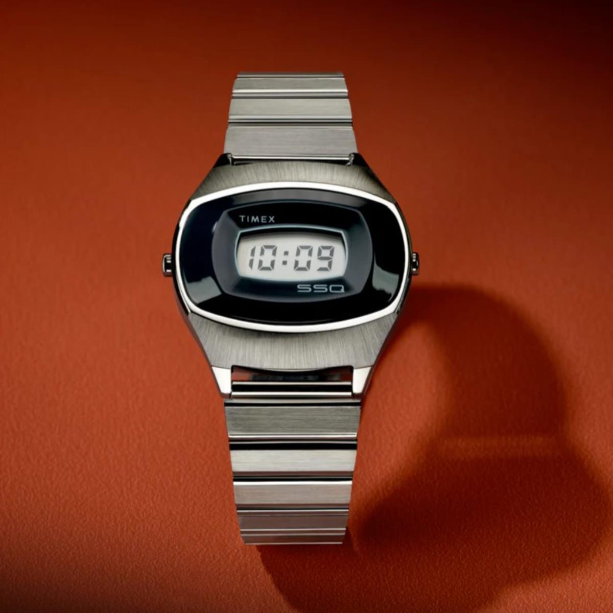 Timex Q 1975 SSQ Reissue Digital Steel Watch TW2Y06100