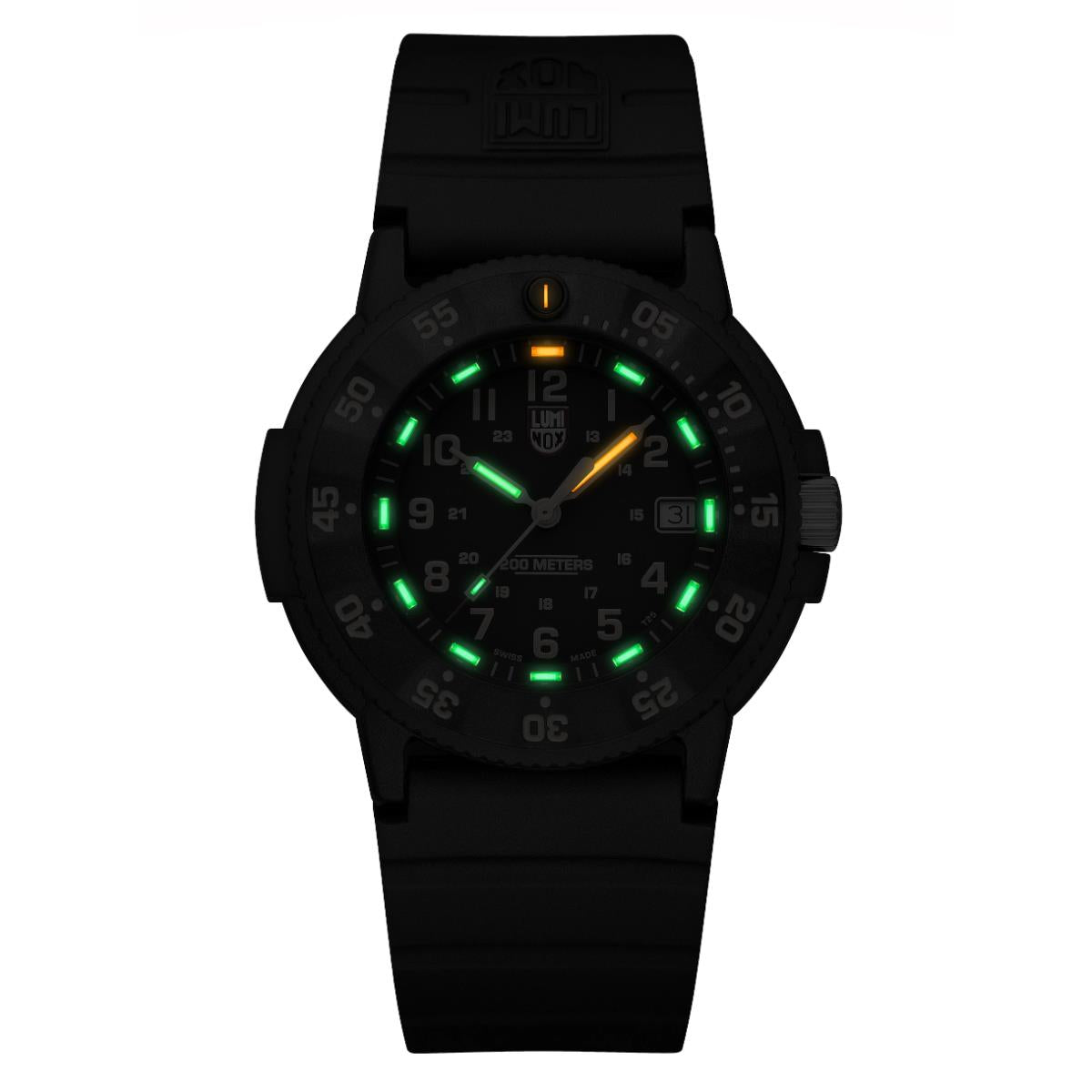 Luminox Original Navy Seal 3000 Series Black Dial Rubber Strap Men's Watch XS.3001.EVO.OR.S