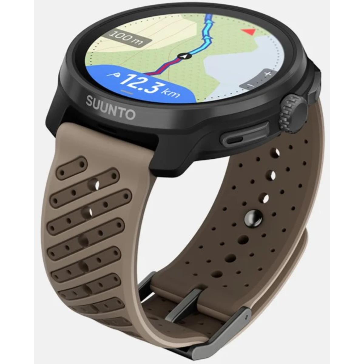 Suunto Race 2 Titanium Trail AMOLED Digital Silicone Strap Unisex Smart Watch SS051203000