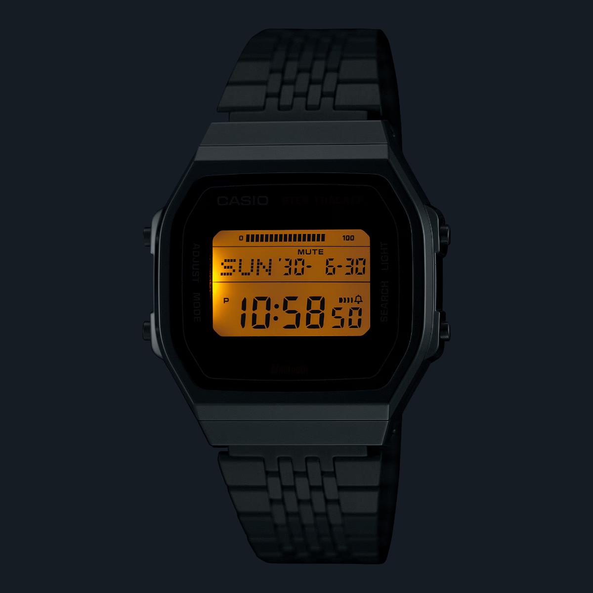 Casio Vintage Quartz Digital Steel Strap Watch ABL-100WE-1AEF