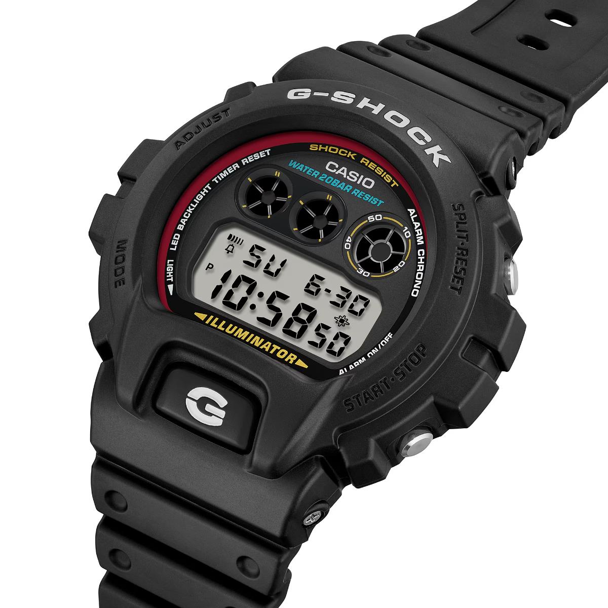 Casio G-Shock 6900 SERIES Black Digital Resin Strap Men's Watch DW-6900RL-1ER