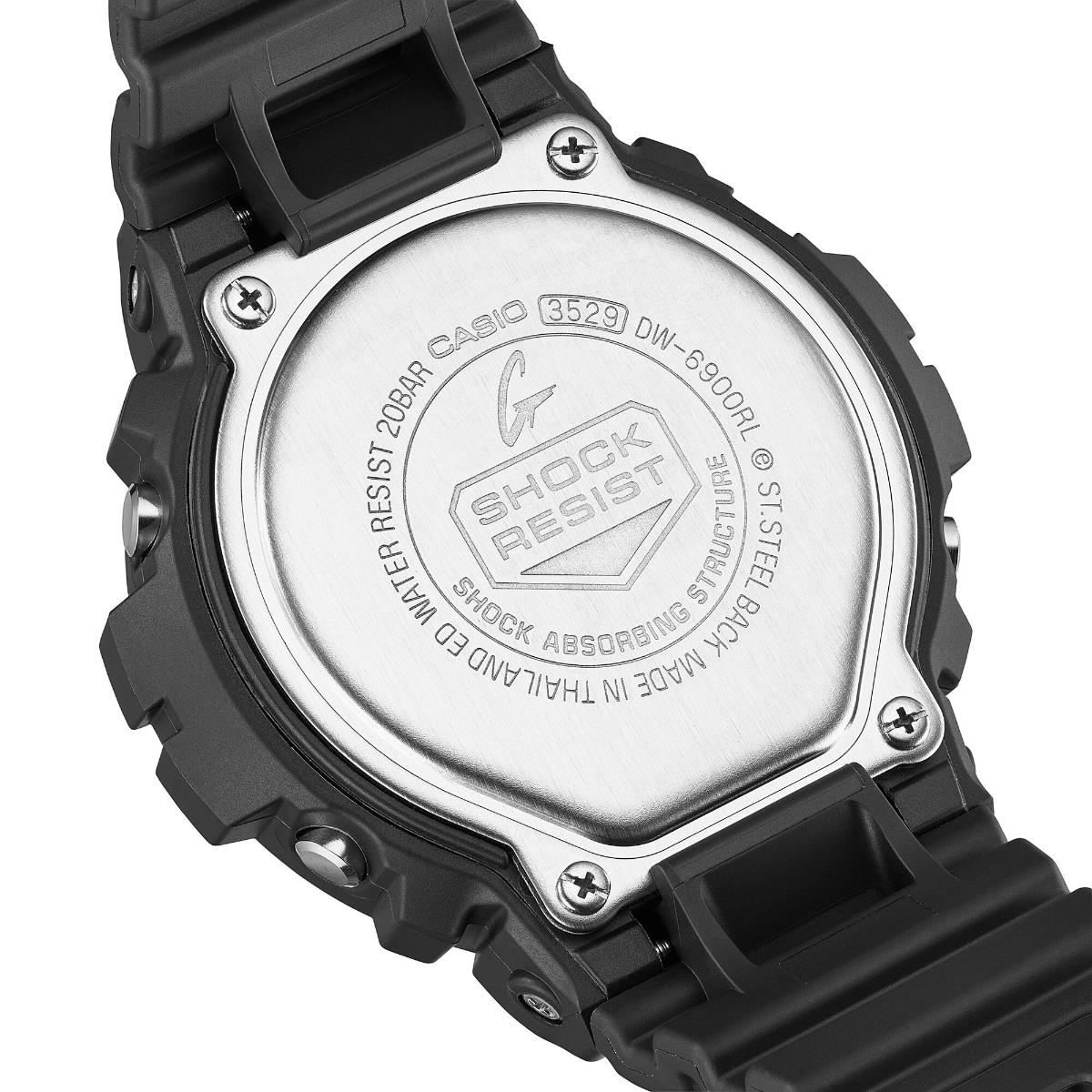 Casio G-Shock 6900 SERIES Black Digital Resin Strap Men's Watch DW-6900RL-1ER