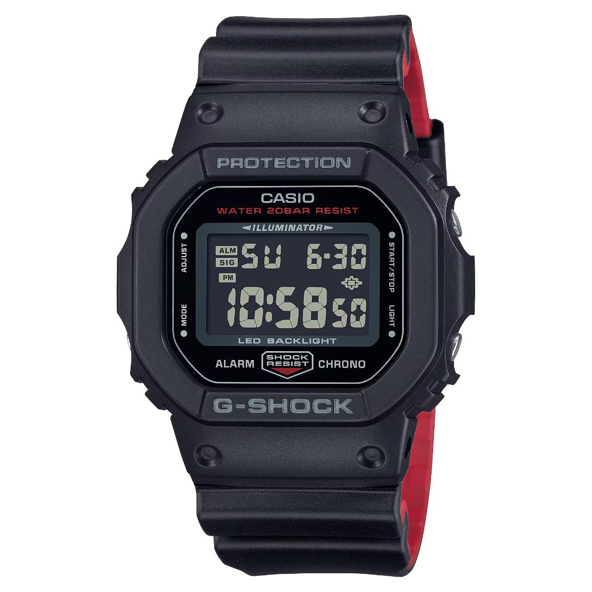 Casio G-Shock 5600 Series Black Digital Resin Strap Men's Watch DW-5600UHR-1ER
