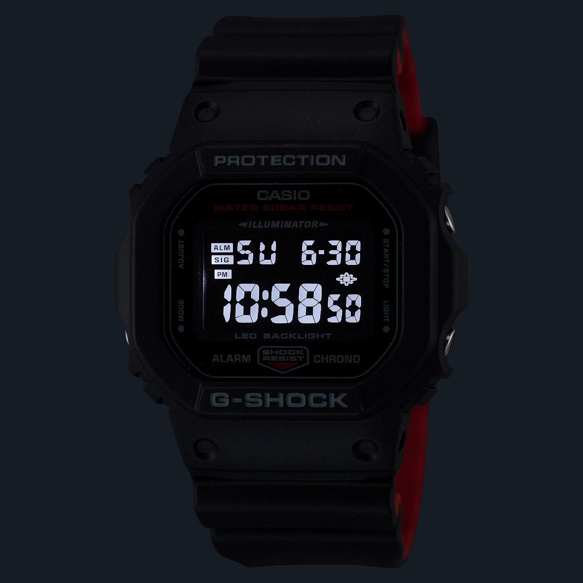 Casio G-Shock 5600 Series Black Digital Resin Strap Men's Watch DW-5600UHR-1ER