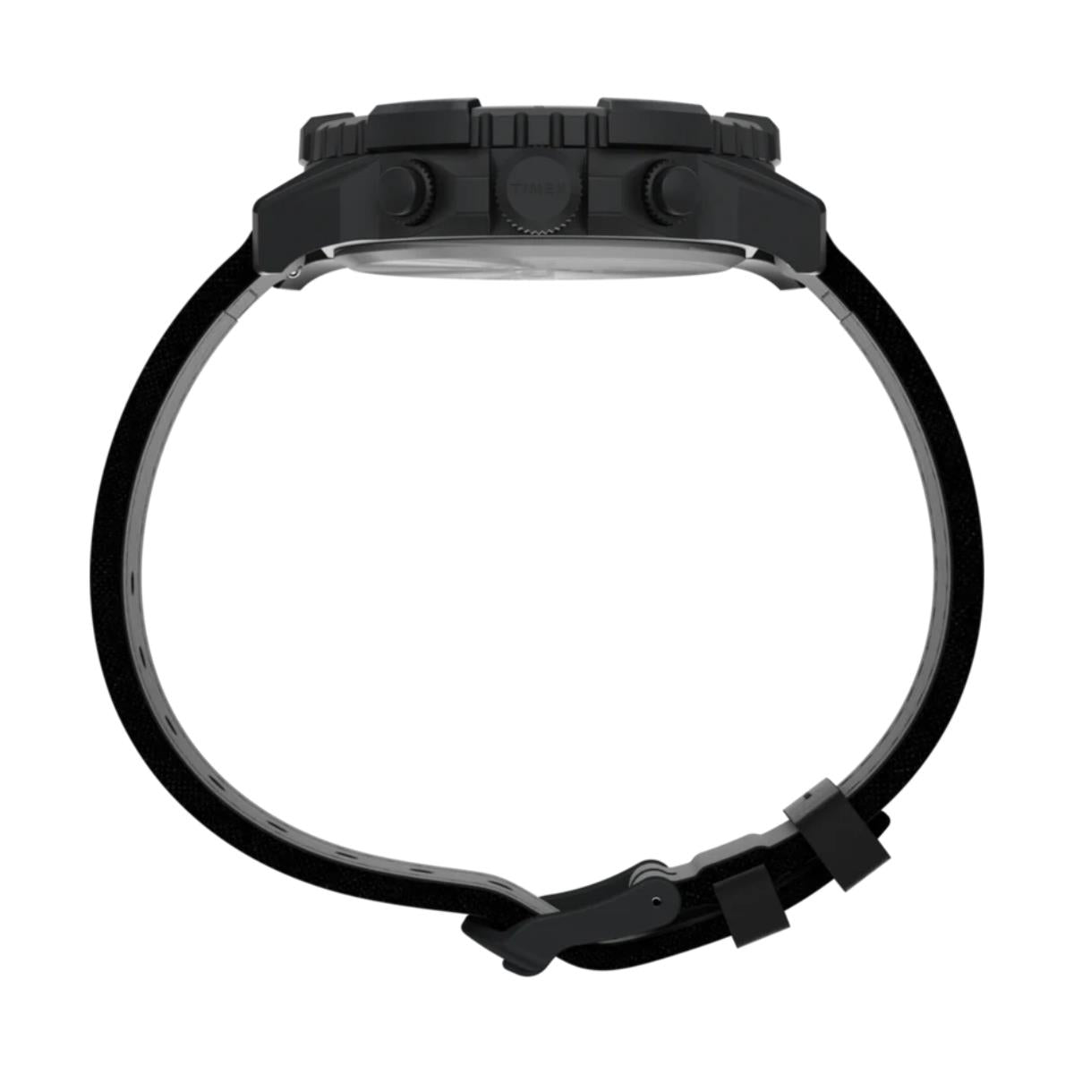 Timex Expedition Ridge Chronograph Black Dial Leather Strap Men's Watch TW2W16000