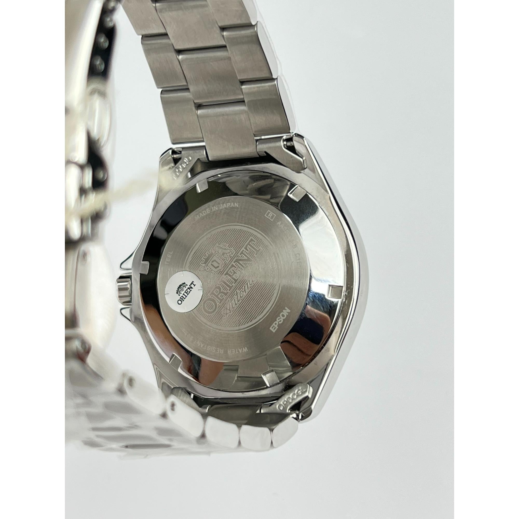 Orient Mako II Pepsi Automatic Blue Dial Steel Bracelet Men's Dive Watch FAA02009D9