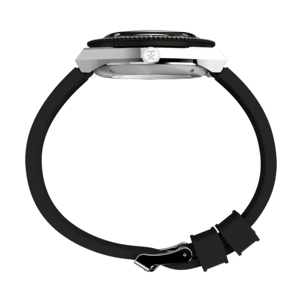 Timex M79 Automatic Champagne Dial Synthetic Rubber Strap Men's Watch TW2W476007U