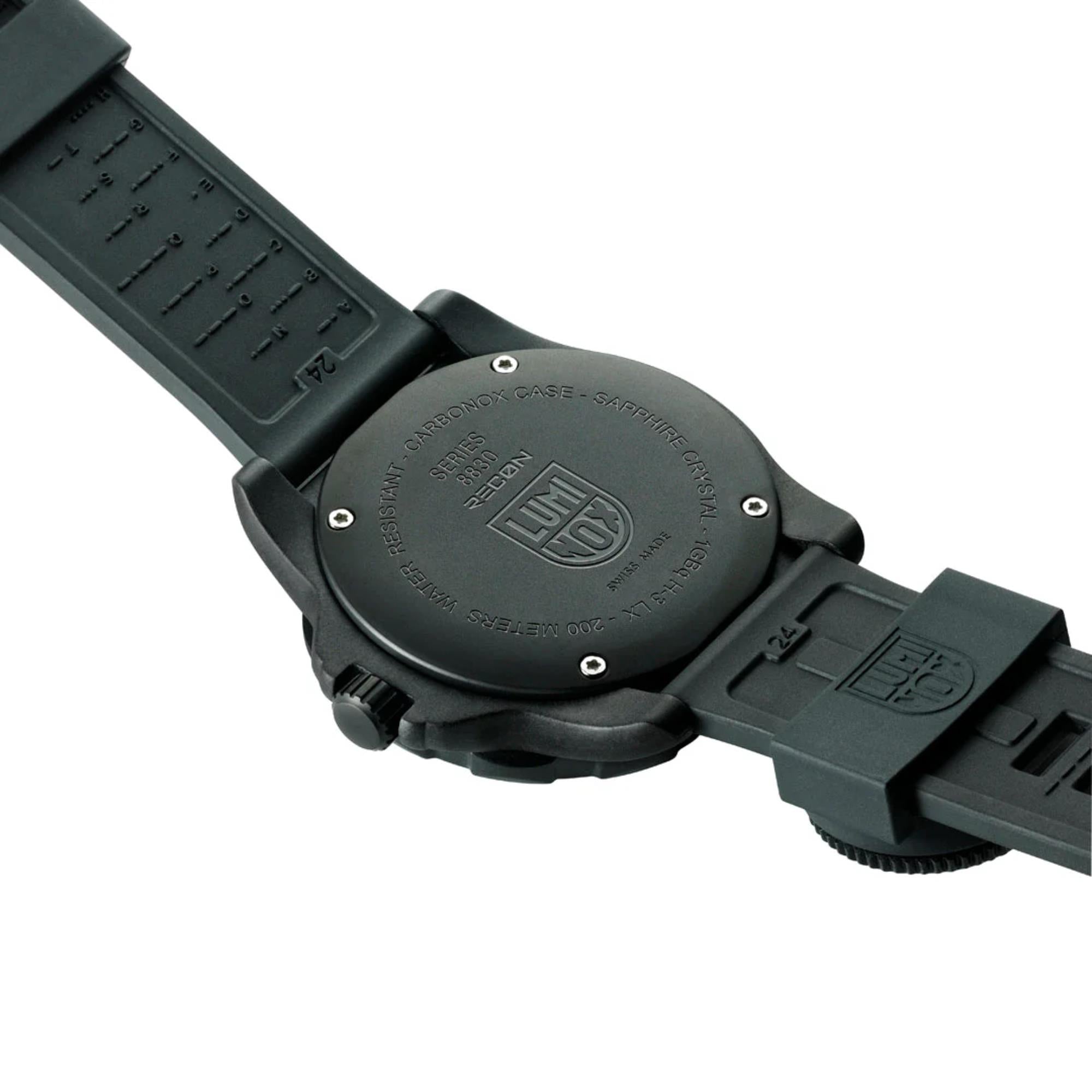 Luminox Recon Nav Spec Black Dial Rubber Strap Men's Watch XL.8833