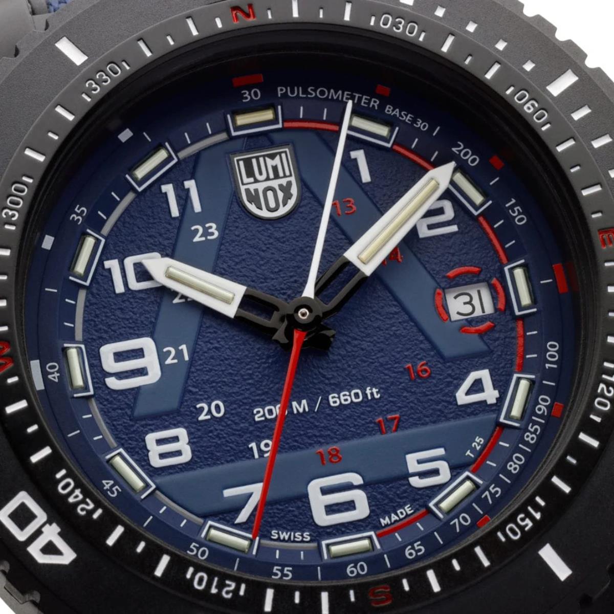 Luminox ICE-SAR 1080 Series Blue Dial Rubber with Textile Strap Men's Watch XL.1083