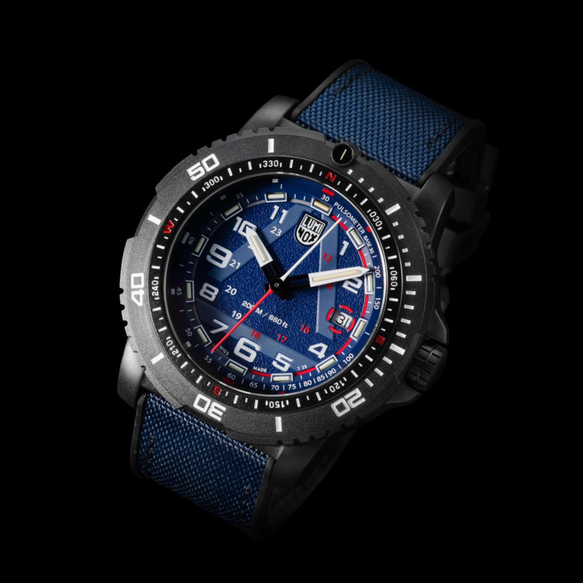 Luminox ICE-SAR 1080 Series Blue Dial Rubber with Textile Strap Men's Watch XL.1083