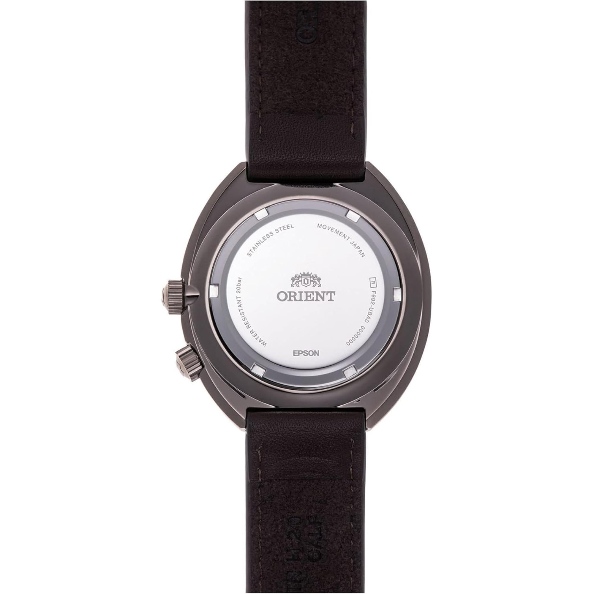 Orient Neo 43.5mm Black Dial Leather Mens Automatic Watch RA-AA0E06B19B