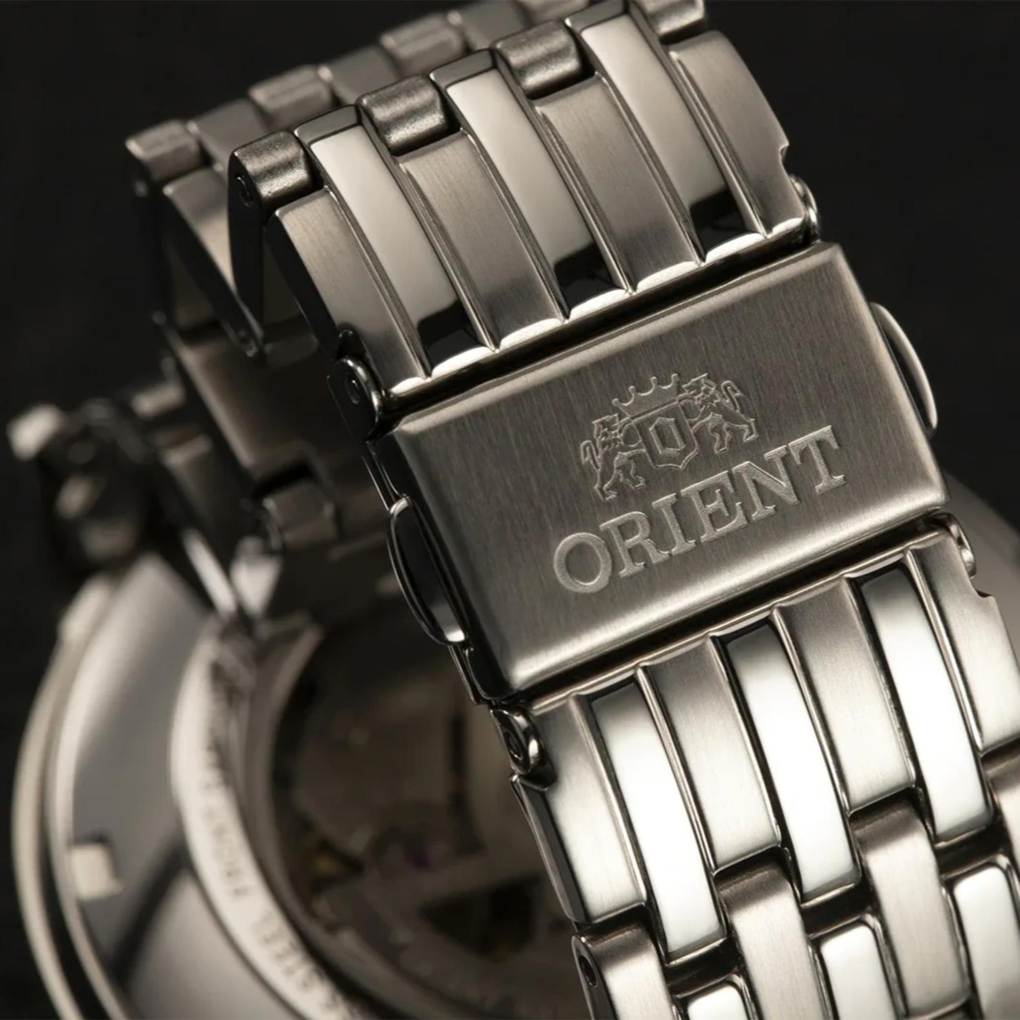 Orient Contemporary Automatic White Dial Steel Strap Men's Watch RA-AC0J10S10B