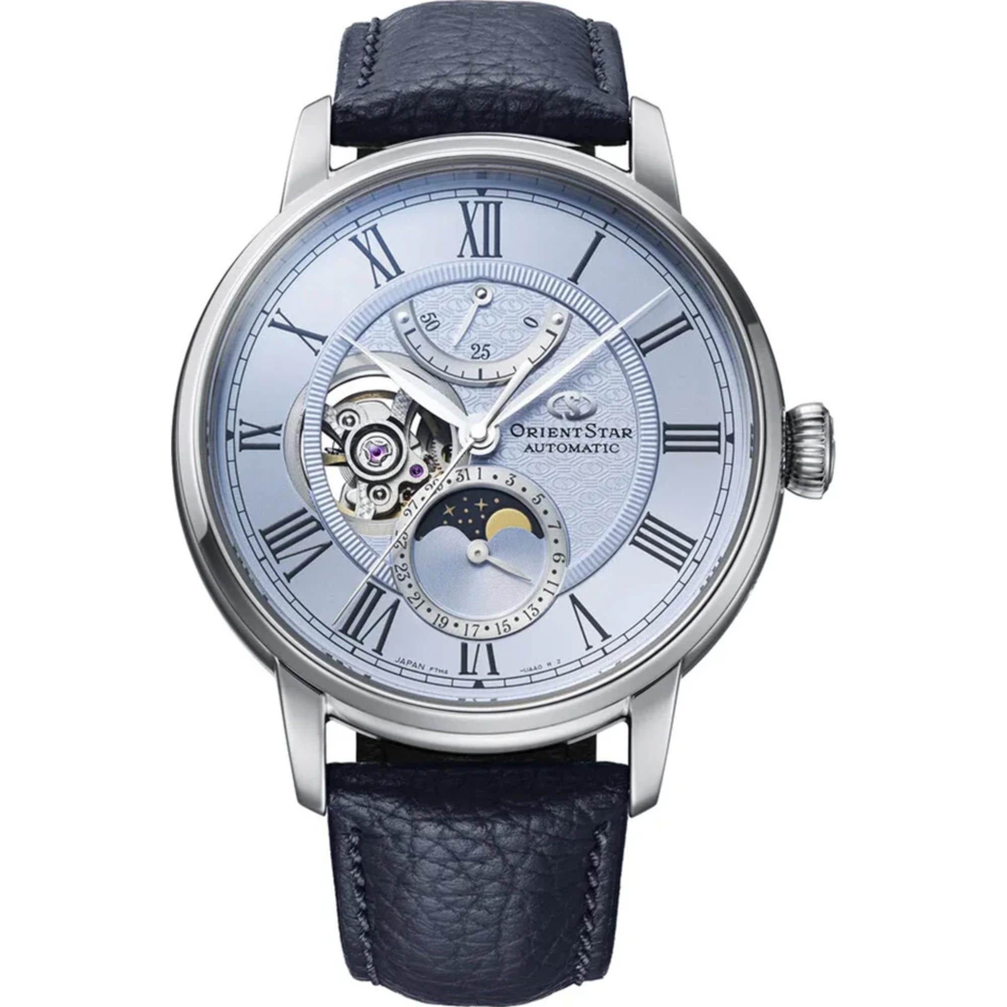 Orient Star Moon Phase Open Heart Limited Edition Men's Dress Watch RE-BT0007L00B