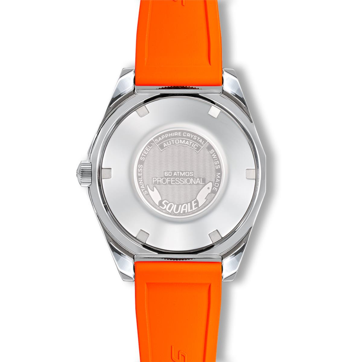 Squale Matic S Black Dial Mosaic Rubber Men's Watch MATICBKOBK.MROR