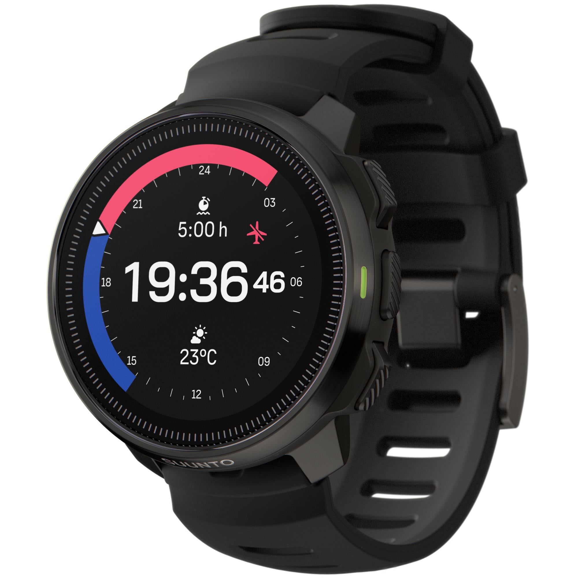 Suunto Ocean All Black Digital Silicone Strap Unisex Smart Dive Watch SS050982000