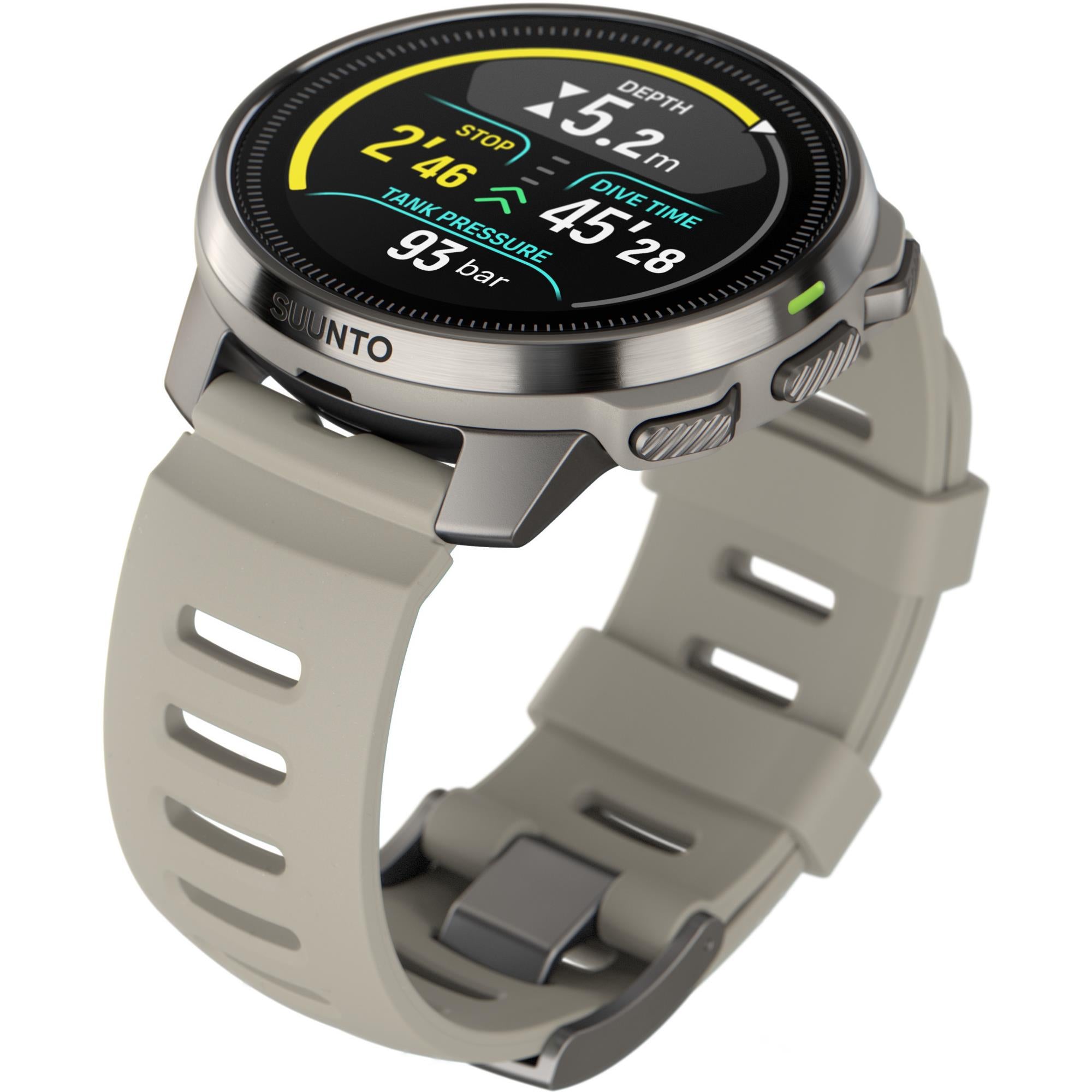 Suunto Ocean Sand Digital Silicone Strap Unisex Smart Dive Watch SS050984000