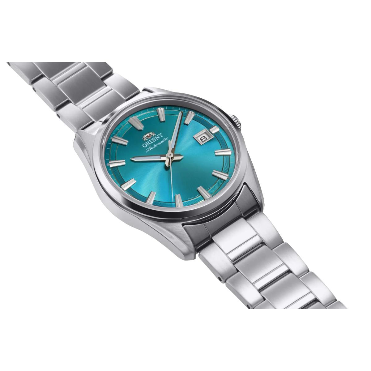 Orient Stretto Date Seasonal Limited Release Blue Dial Steel Strap Unisex Watch RA-AC0R06L30B
