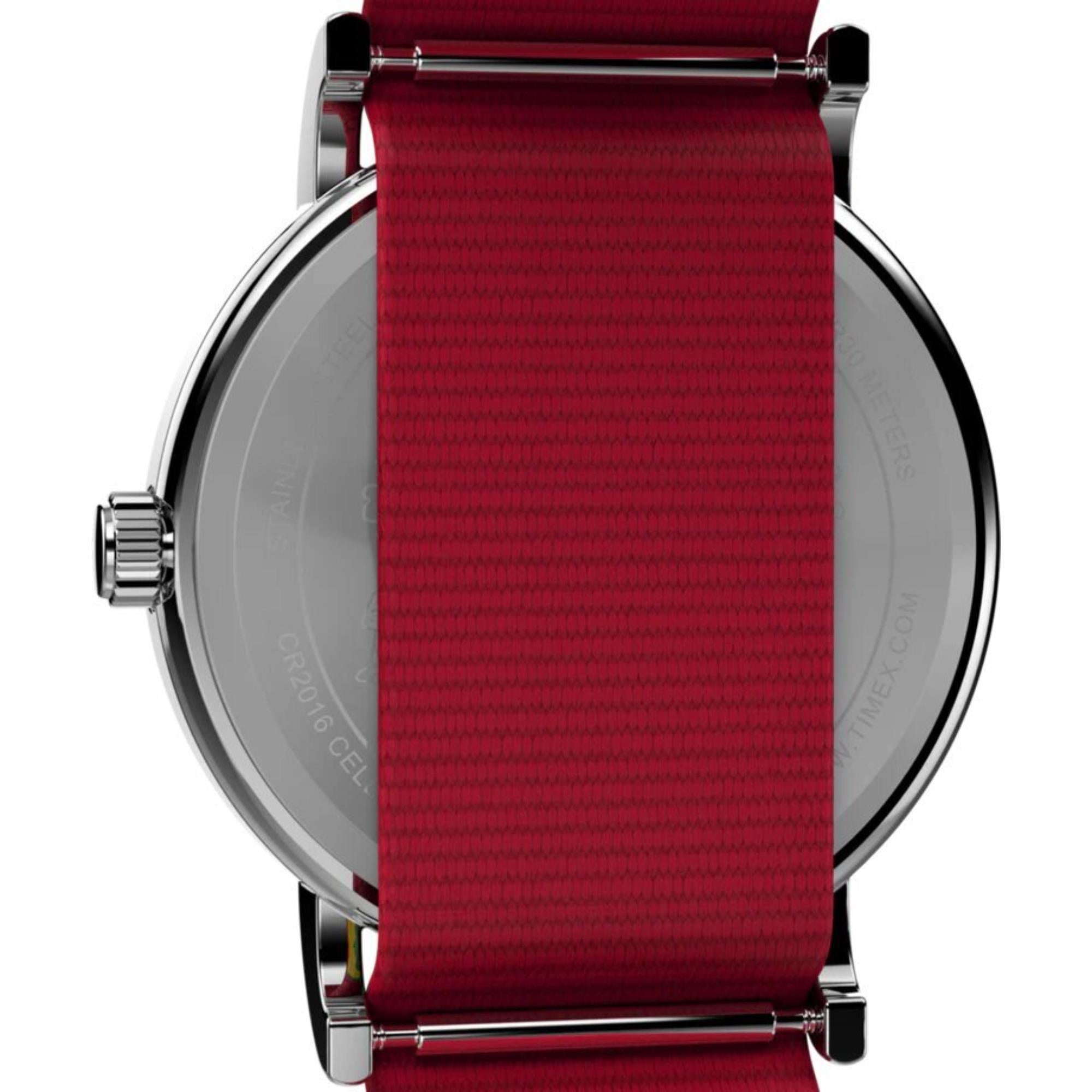 TEST Timex x Peanuts Weekender Holiday Quartz White Dial Fabric Strap Unisex Watch TW2W808006B