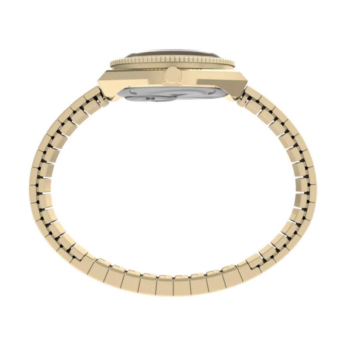 Timex Q Mini Quartz Pink Dial Steel Expansion Strap Women's Watch TW2Y57400