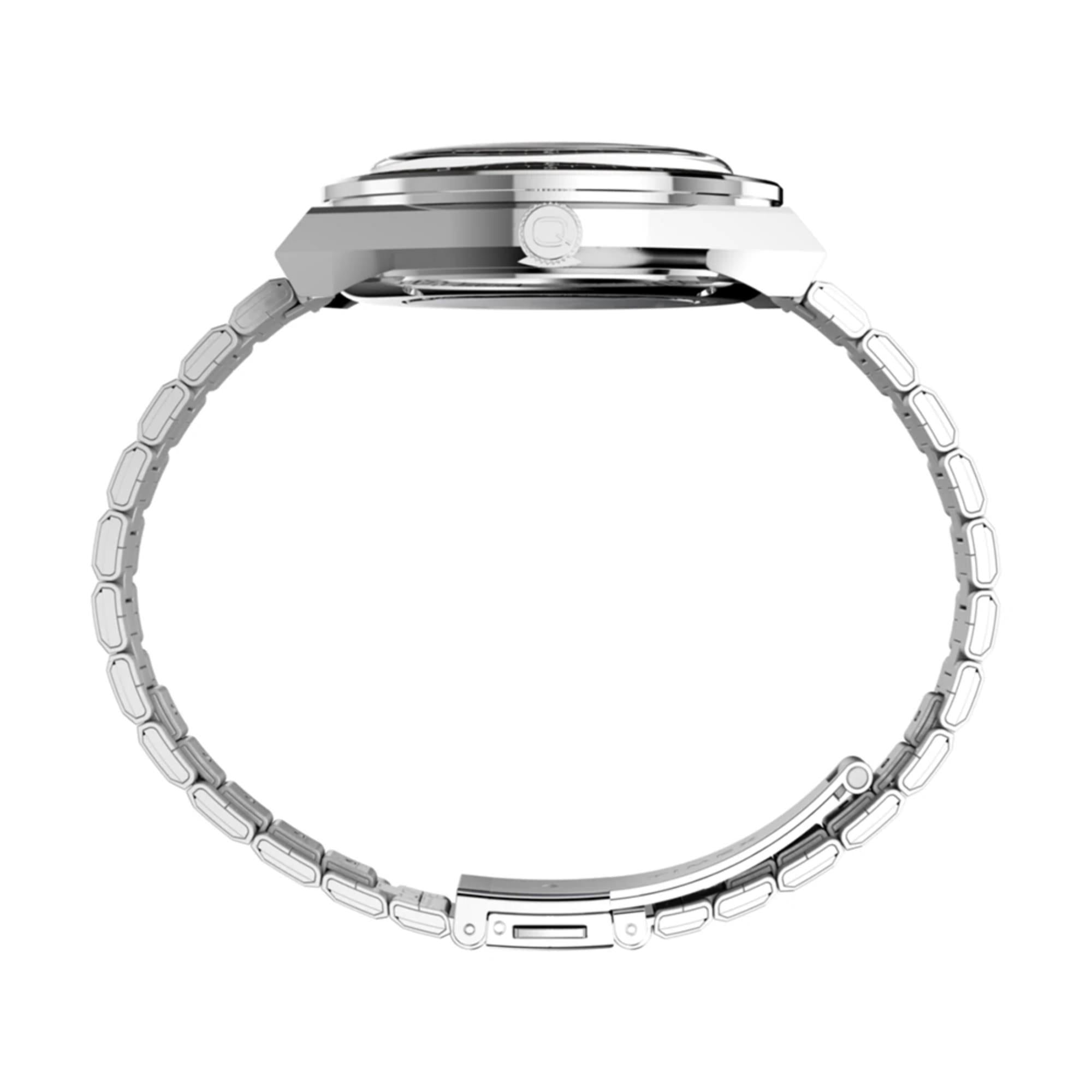 Timex Q NASA Quartz Black Dial Steel Strap Men's Watch TW2Y56700