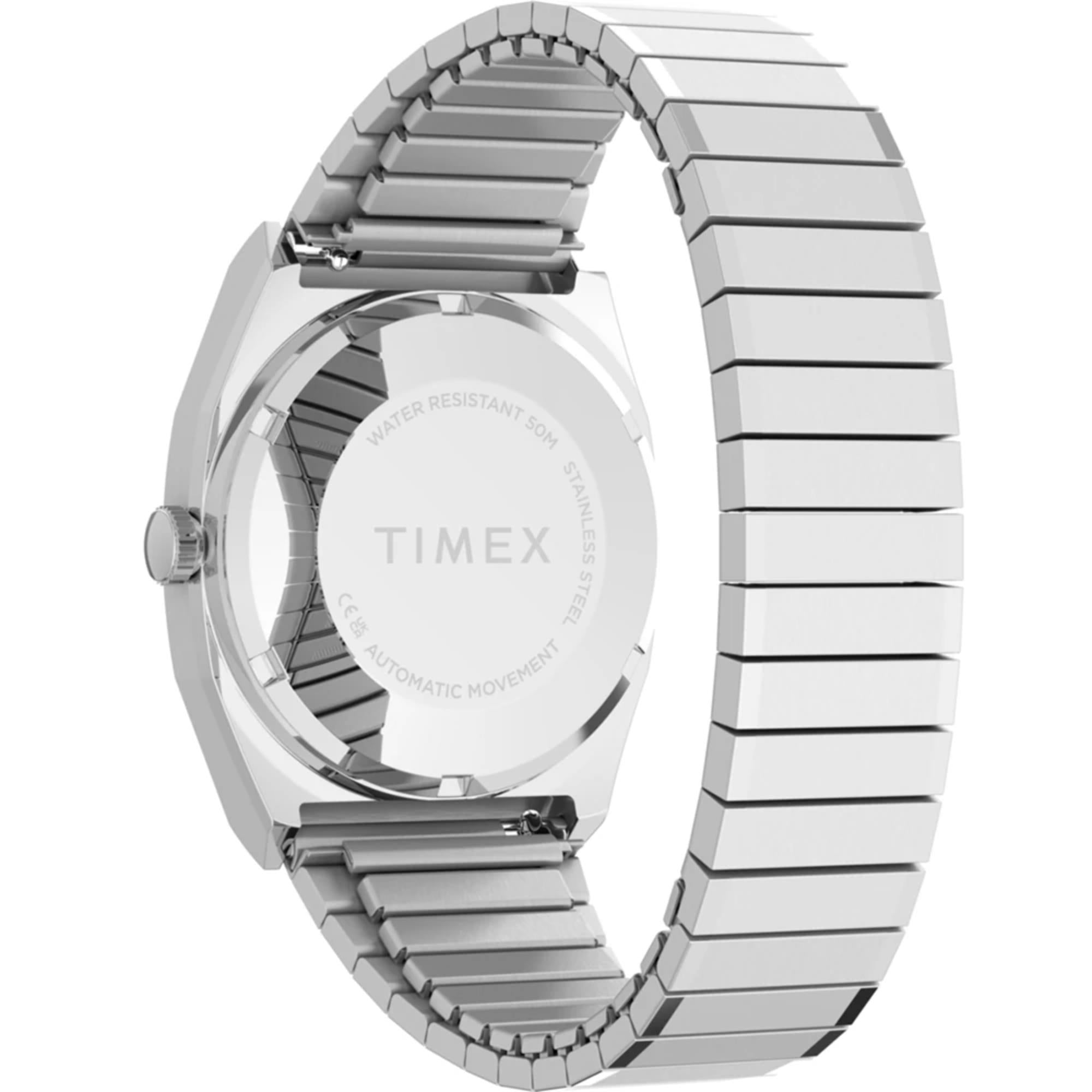 Timex 1983 E Line Automatic Pink Dial Steel Expansion Strap Women's Watch TW2Y66800