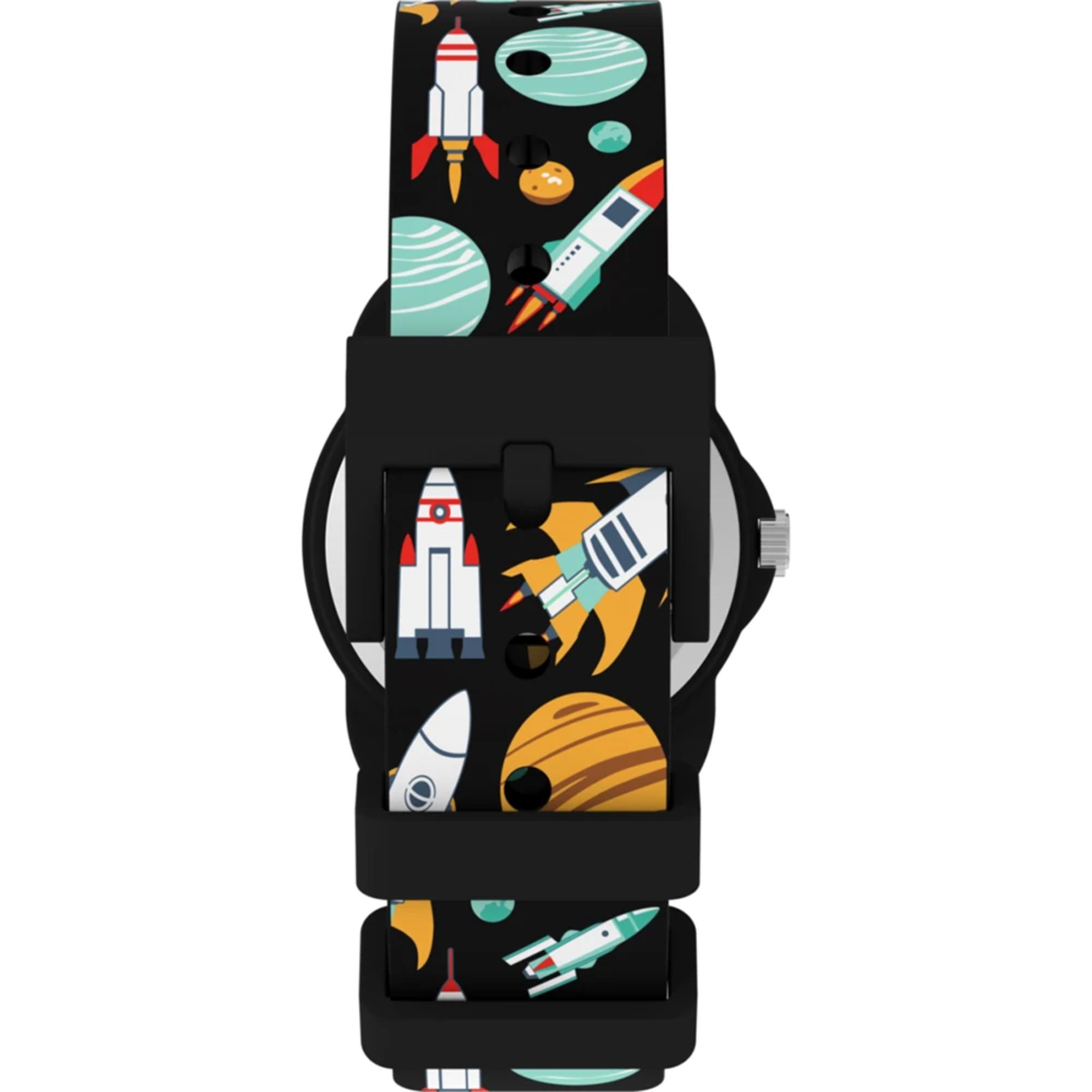 Timex Time Machines Quartz White Dial Silicone Strap Unisex Watch TW2Y59800