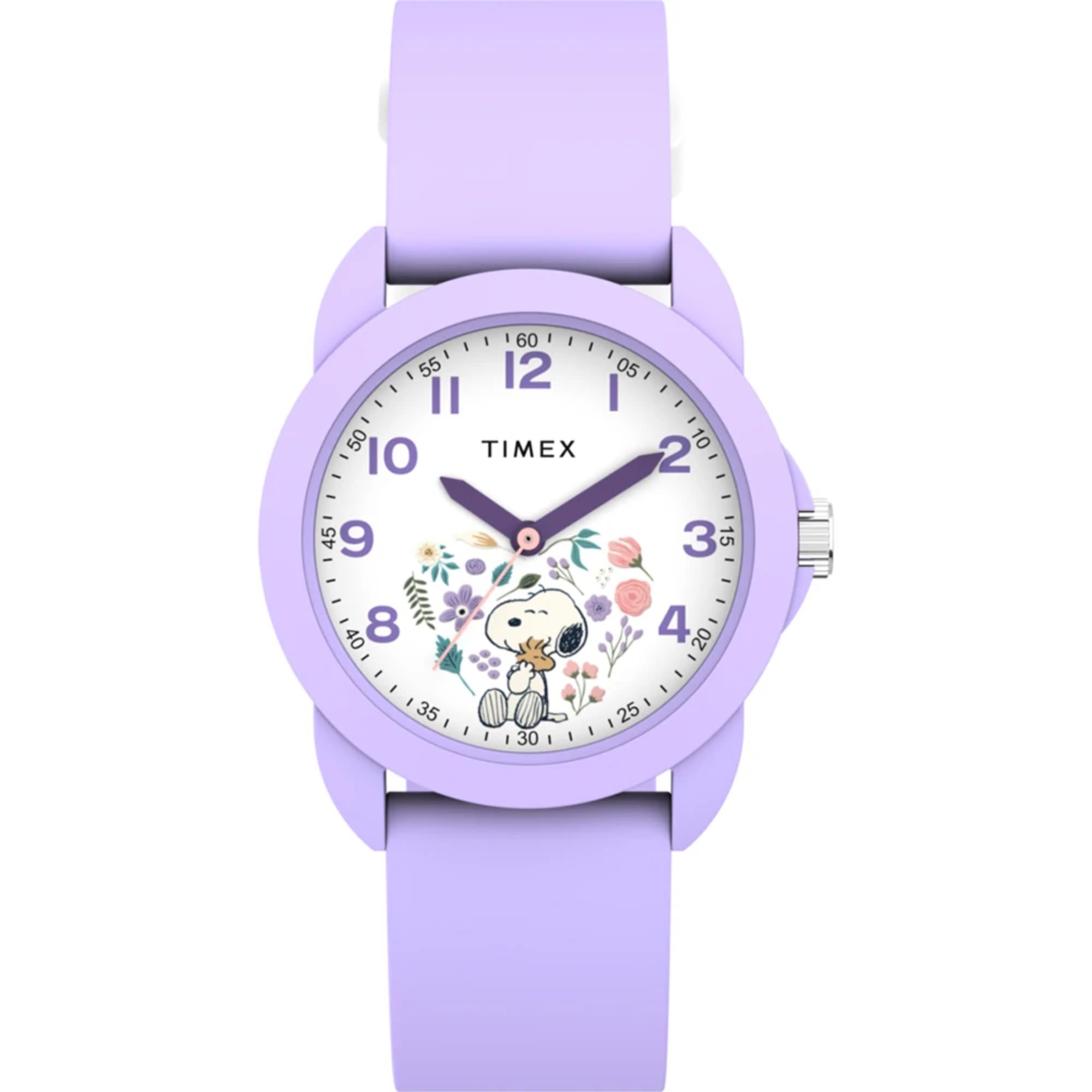 Timex x Peanuts Spring Quartz White Dial Silicone Strap Unisex Watch TW2Y51200
