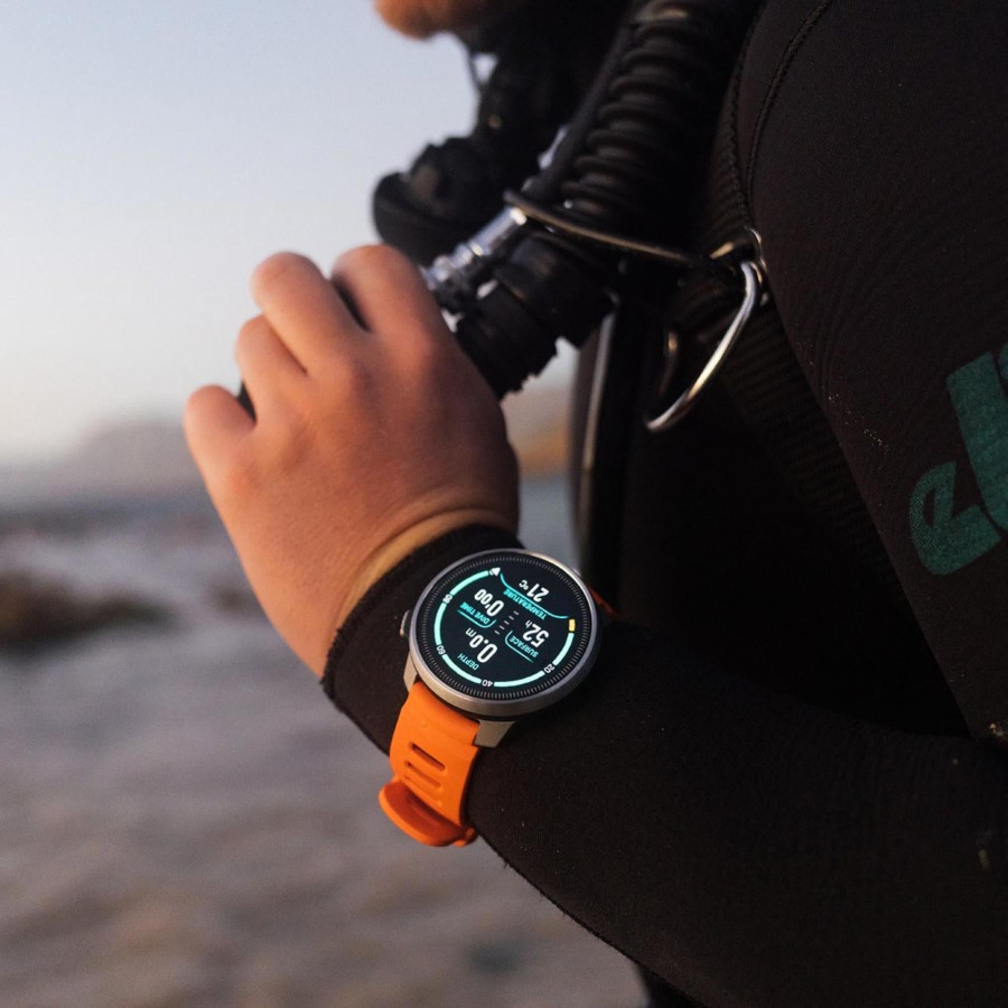 Suunto Dive 1 Tangerine Silicone Strap SS051011000