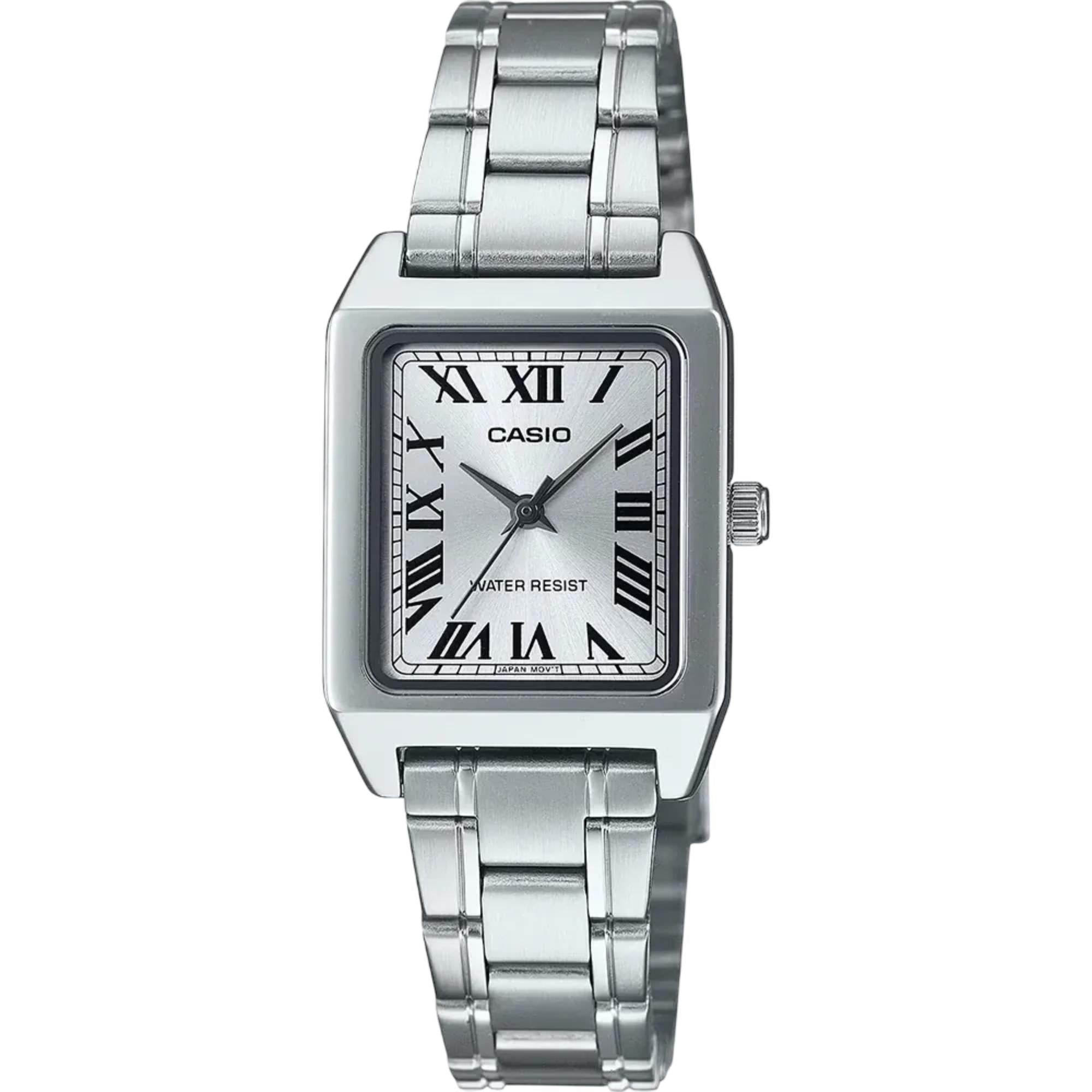 Casio Standard Quartz Silver Dial Steel Strap Women's Watch LTP-B150D-7BEF