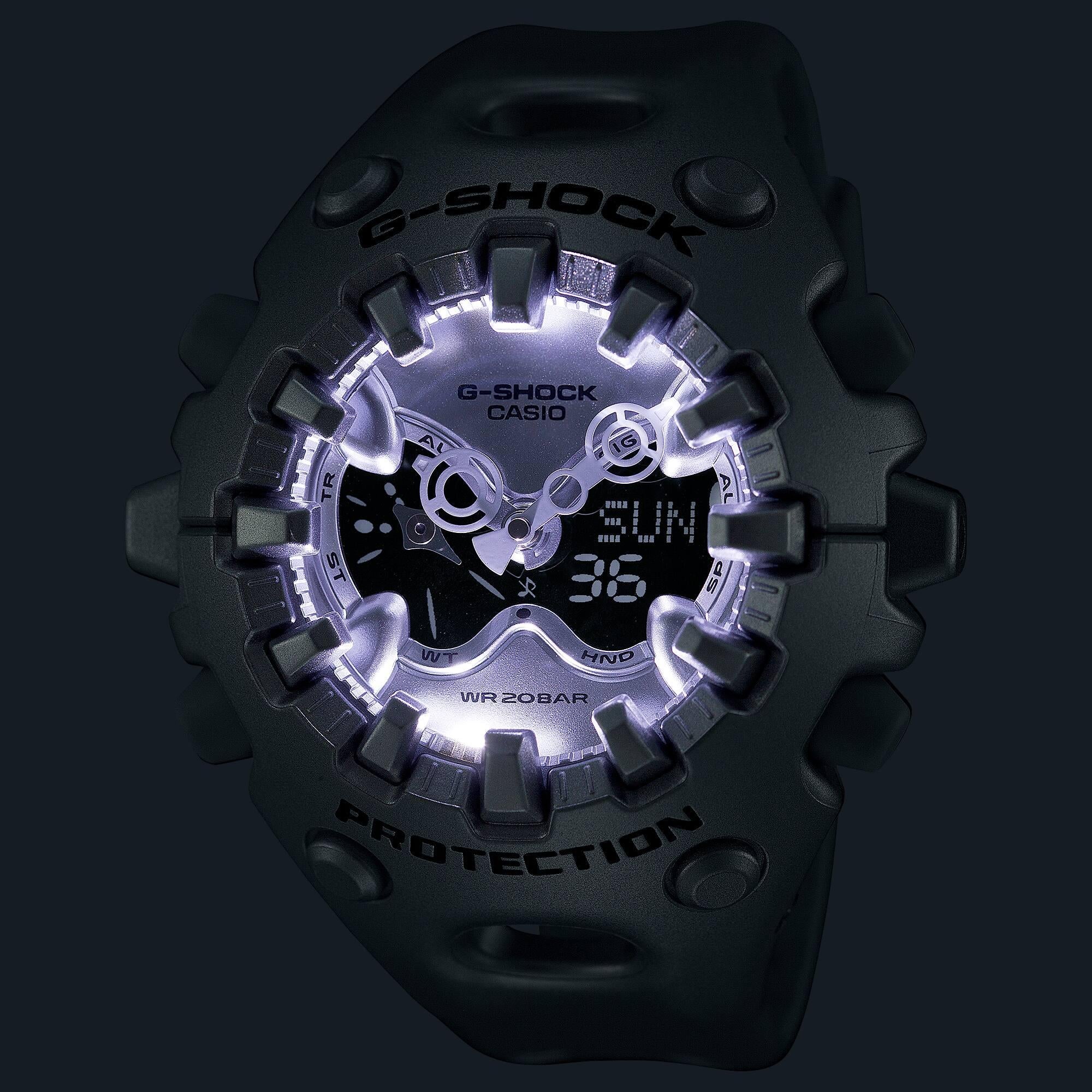 Casio G-Shock GA-V01 Series Quartz Grey Digi-Analogue Resin Strap Men's Watch GA-V01A-8AER