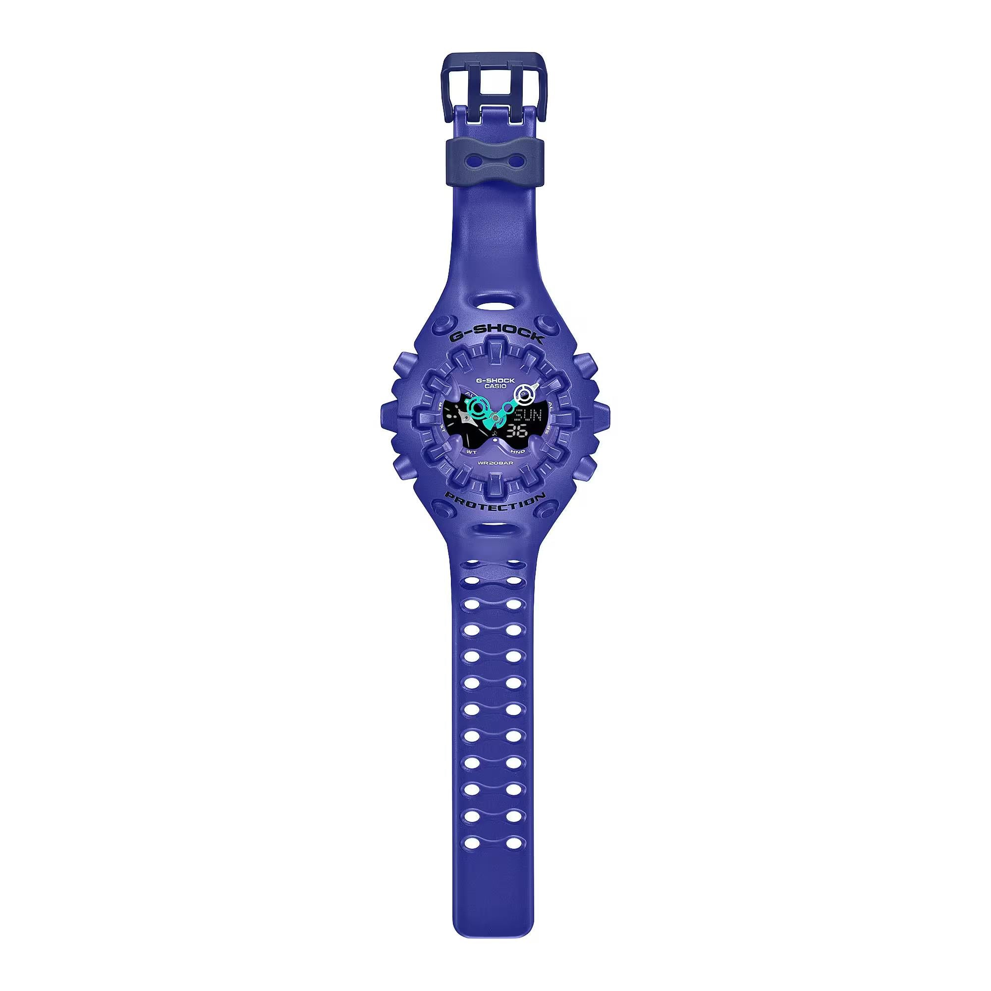 Casio G-Shock GA-V01 Series Quartz Purple Digi-Analogue Resin Strap Men's Watch GA-V01-2AER