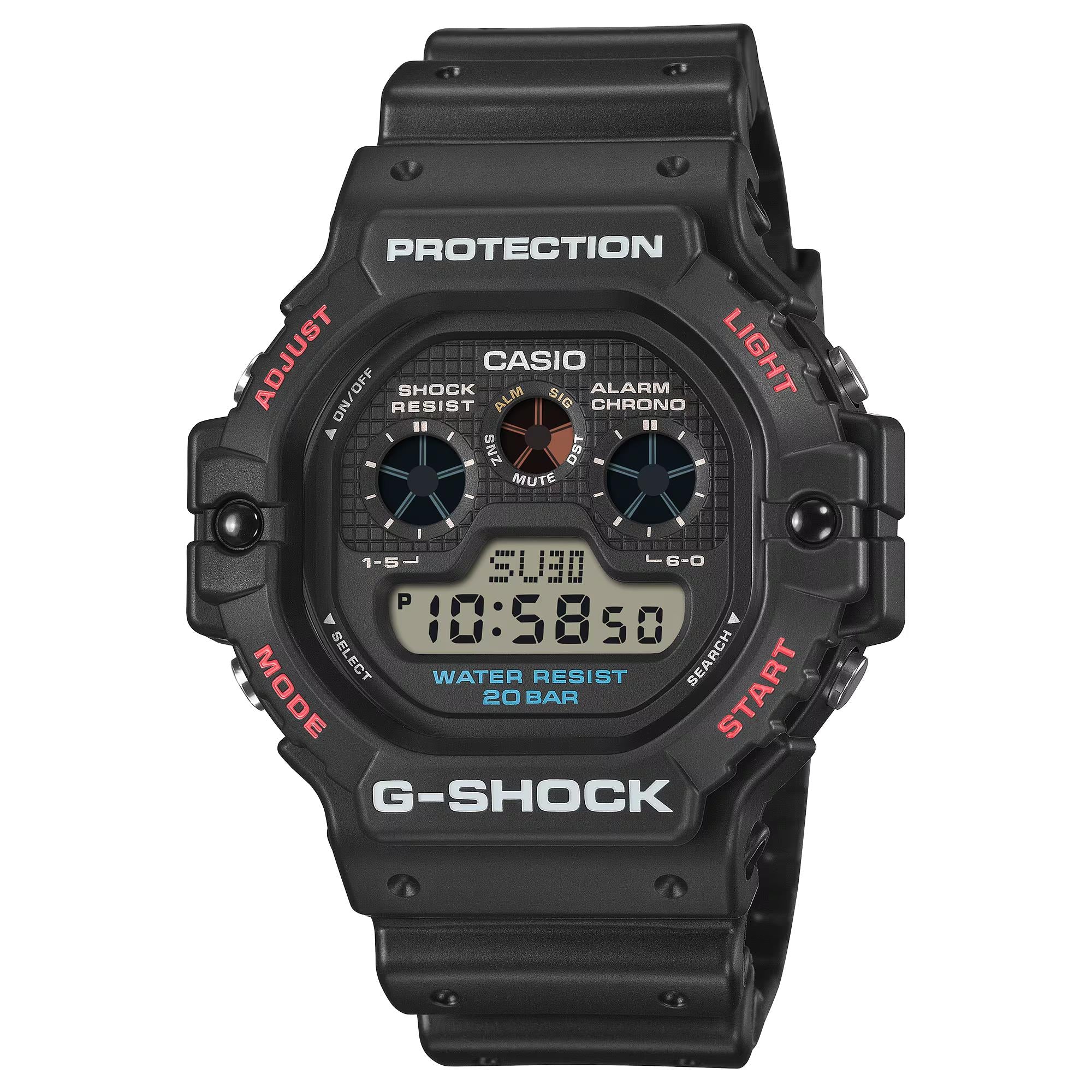 Casio G-Shock Black Digital Resin Strap Men's Watch DW-5900U-1ER