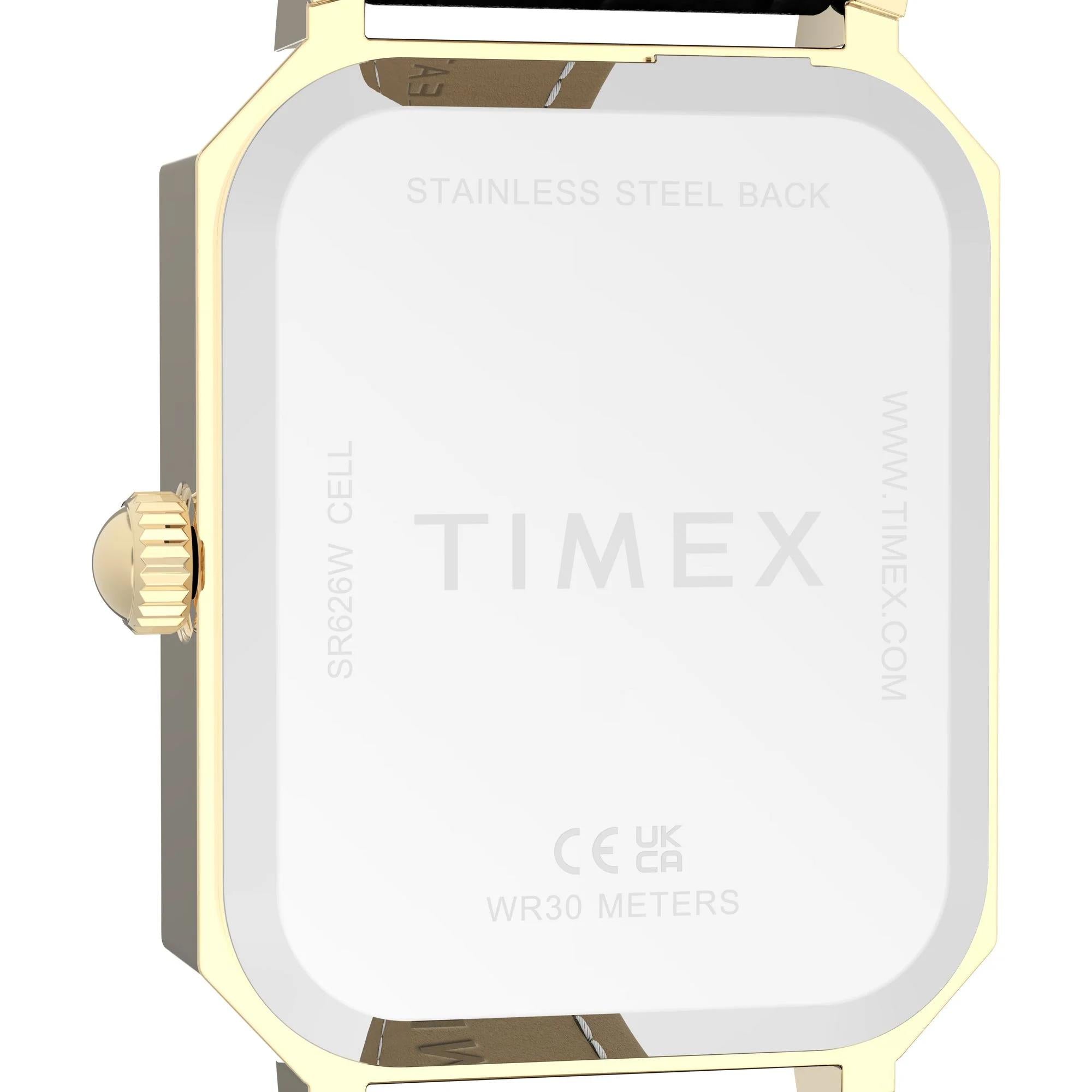 Timex Vivienne Trend White Dial Leather Strap Women's Watch TW2Y71900