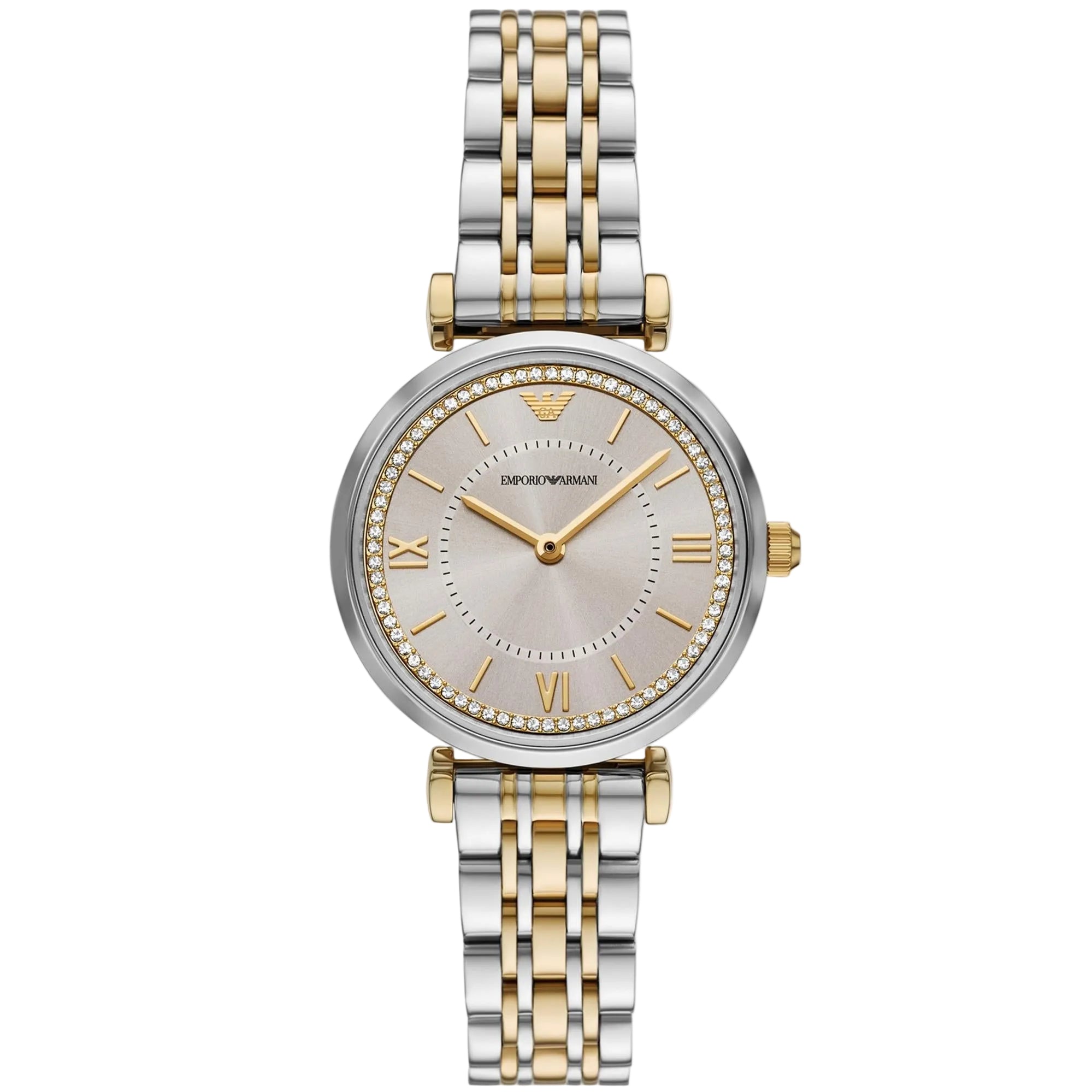 Emporio Armani Gianni 32mm Champagne Dial Steel Ladies Quartz Watch AR11702