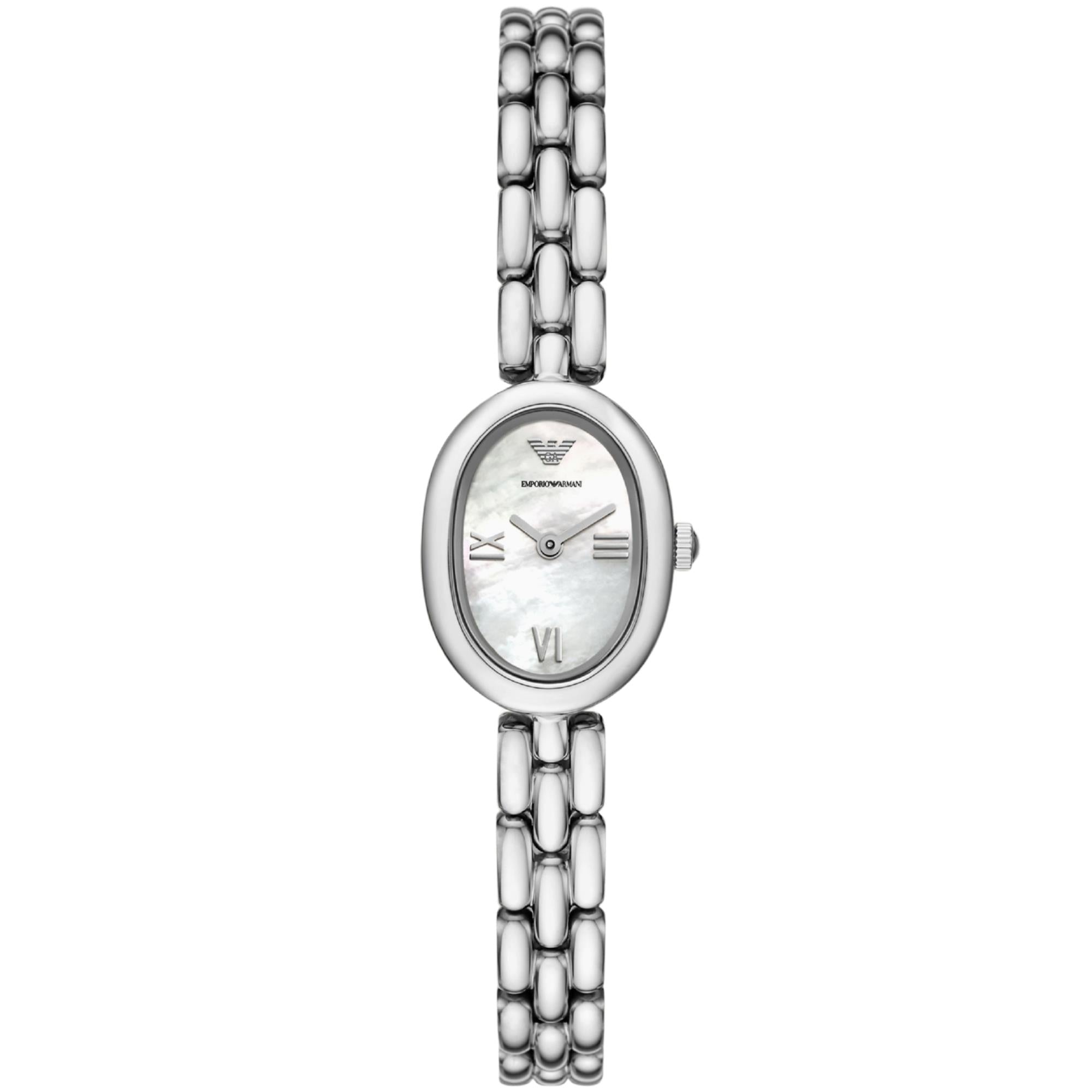 Emporio Armani Sinfonia 24mm White Dial Steel Ladies Quartz Watch AR11720