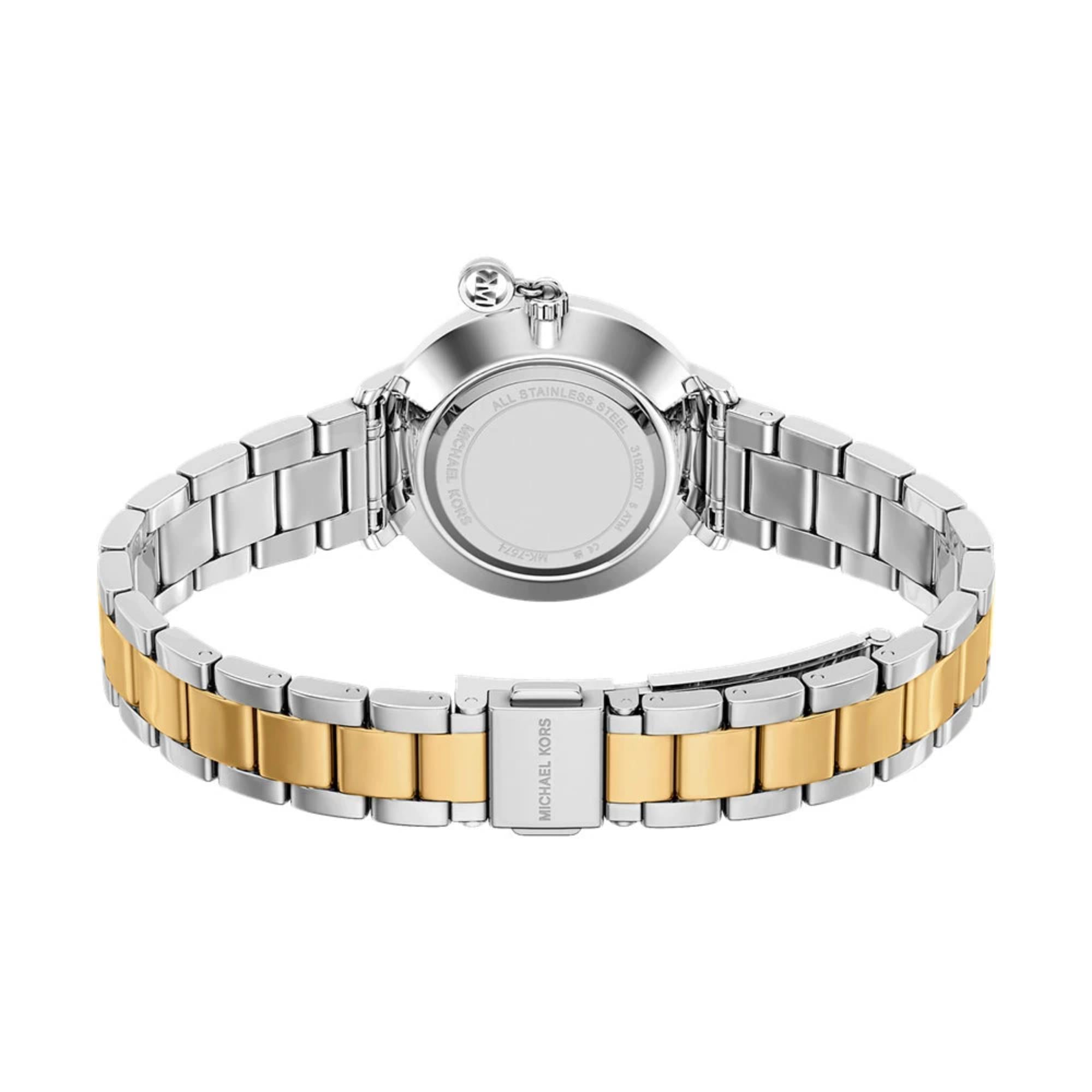 Michael Kors Pyper 32mm Silver Dial Steel Ladies Quartz Watch MK7574