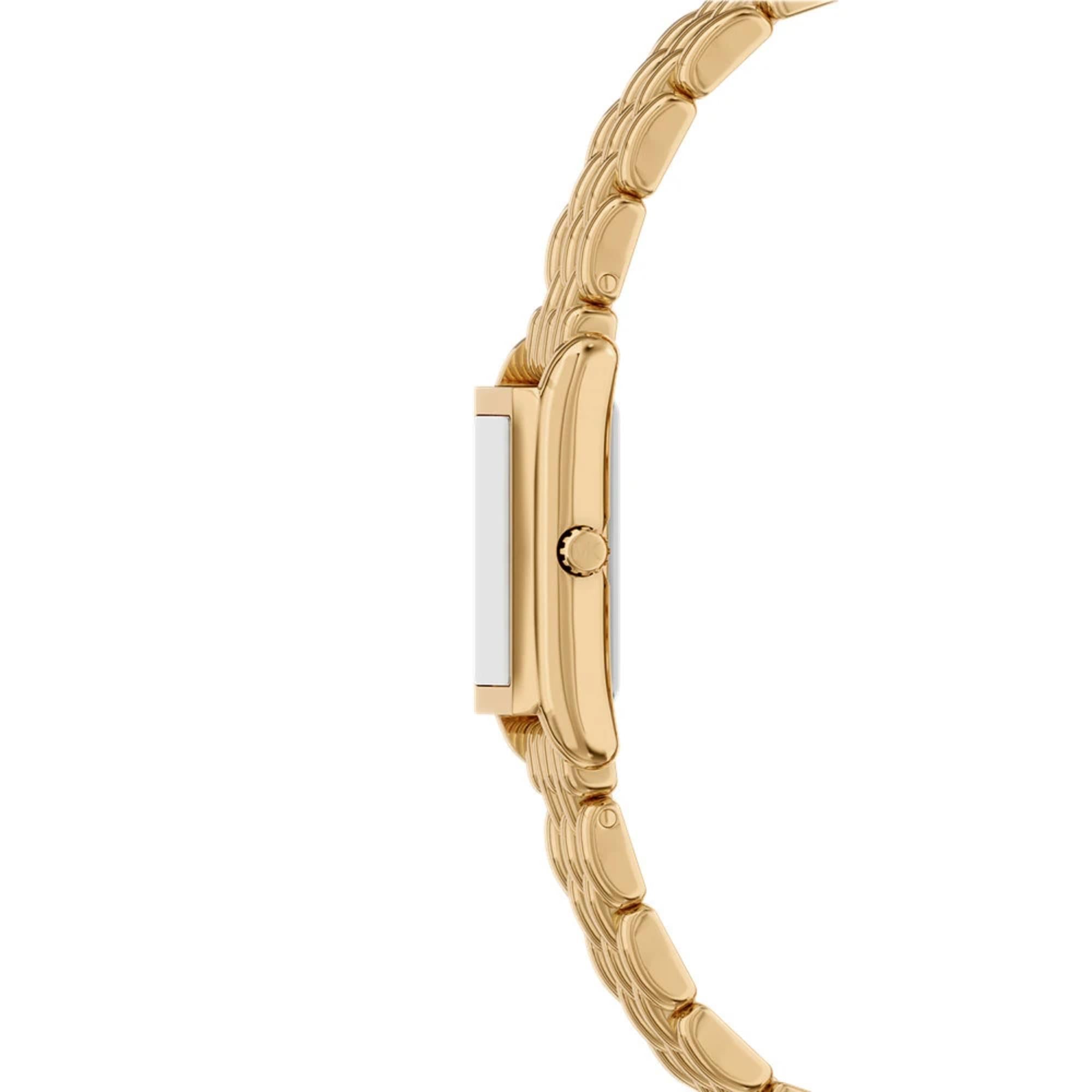 Michael Kors Petite Essex Gold Dial Steel Strap Women's Watch MK4997