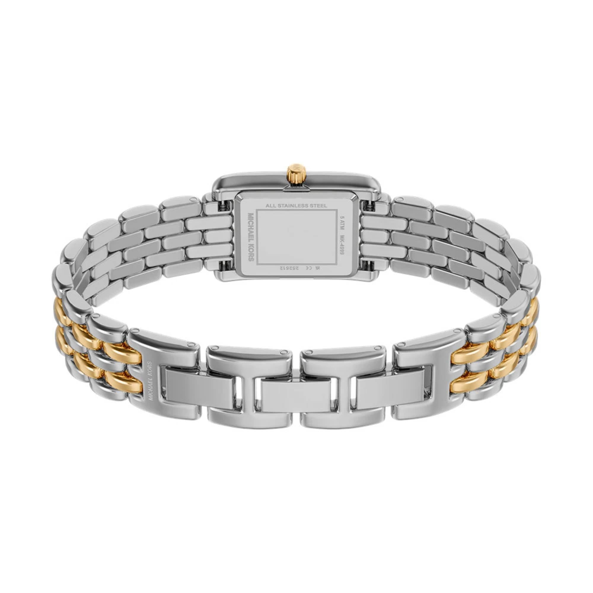 Michael Kors Petite Essex White Dial Steel Strap Women's Watch MK4999