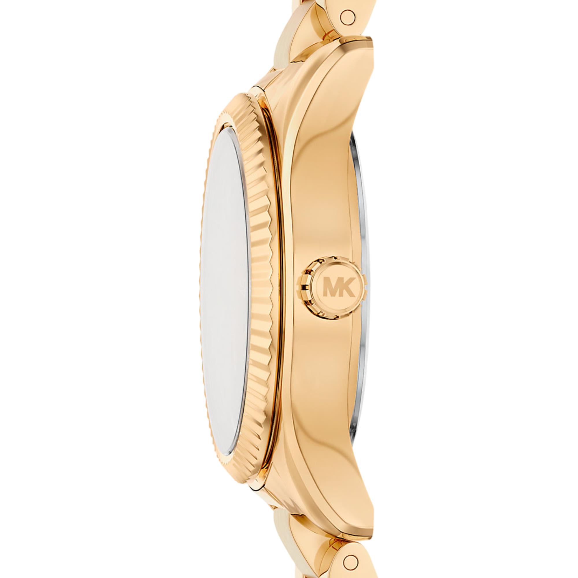 Michael Kors Lexington 26mm Brown Dial Steel Ladies Quartz Watch MK7578