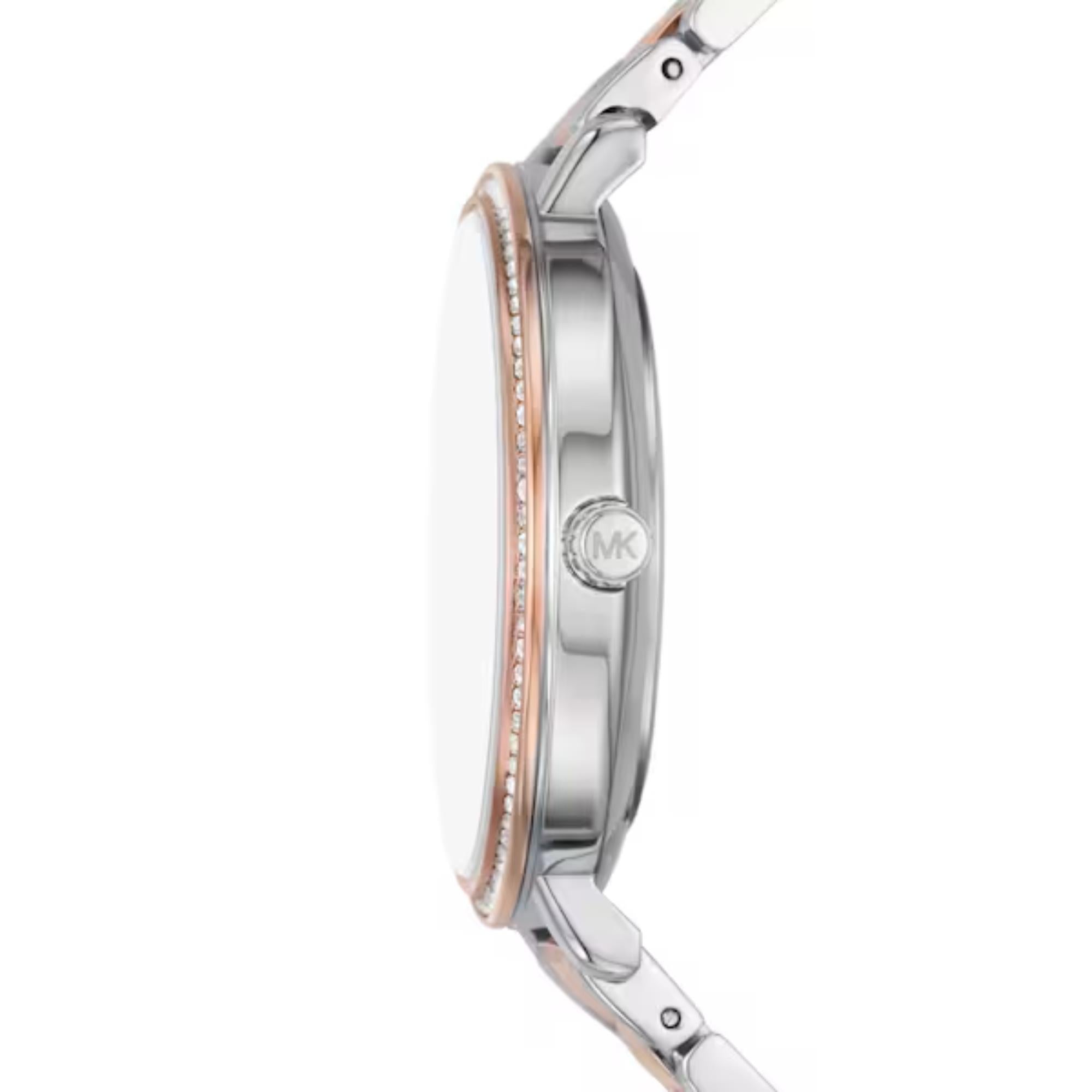 Michael Kors Pyper Quartz White Mother of Pearl Steel Strap Women's Watch MK4920