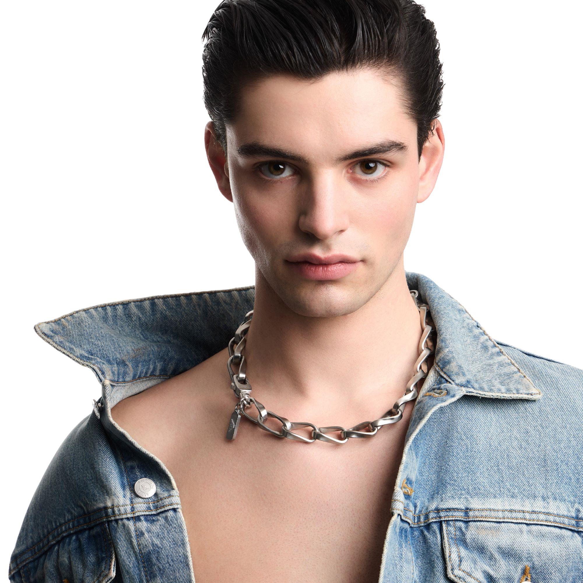 Emporio Armani Stainless Steel Chain Men's Necklace EGS3301040