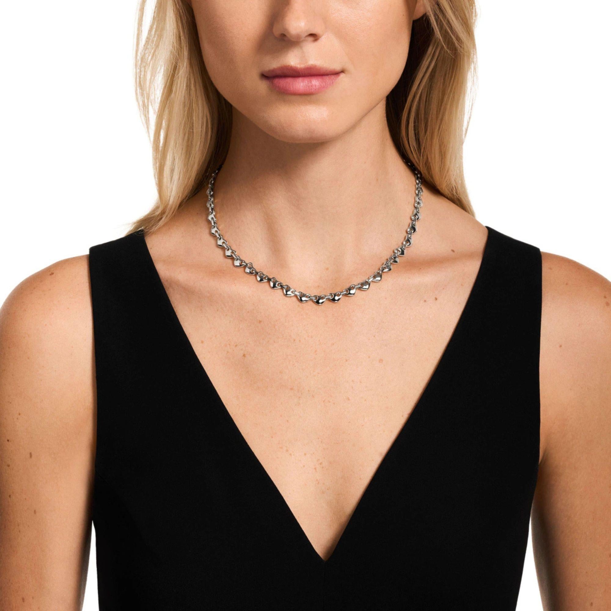 Emporio Armani Sentimental Marina's Love Silvery Women's Necklace EGS3334040