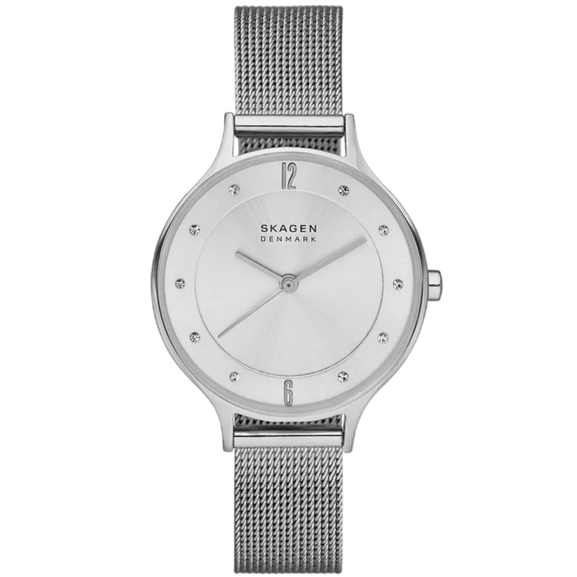 Skagen Anita Lille Quartz Silver Dial Steel Mesh Strap Women's Watch SKW2149