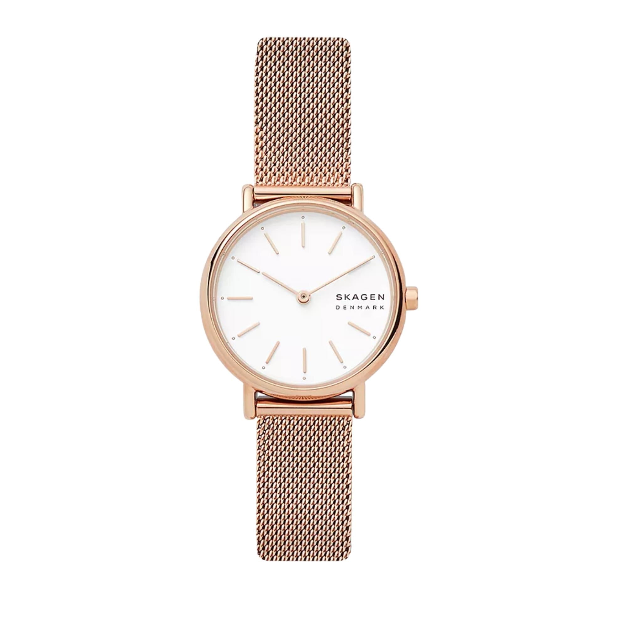 Skagen Signatur Lille Quartz White Dial Steel Strap Women's Watch SKW2694