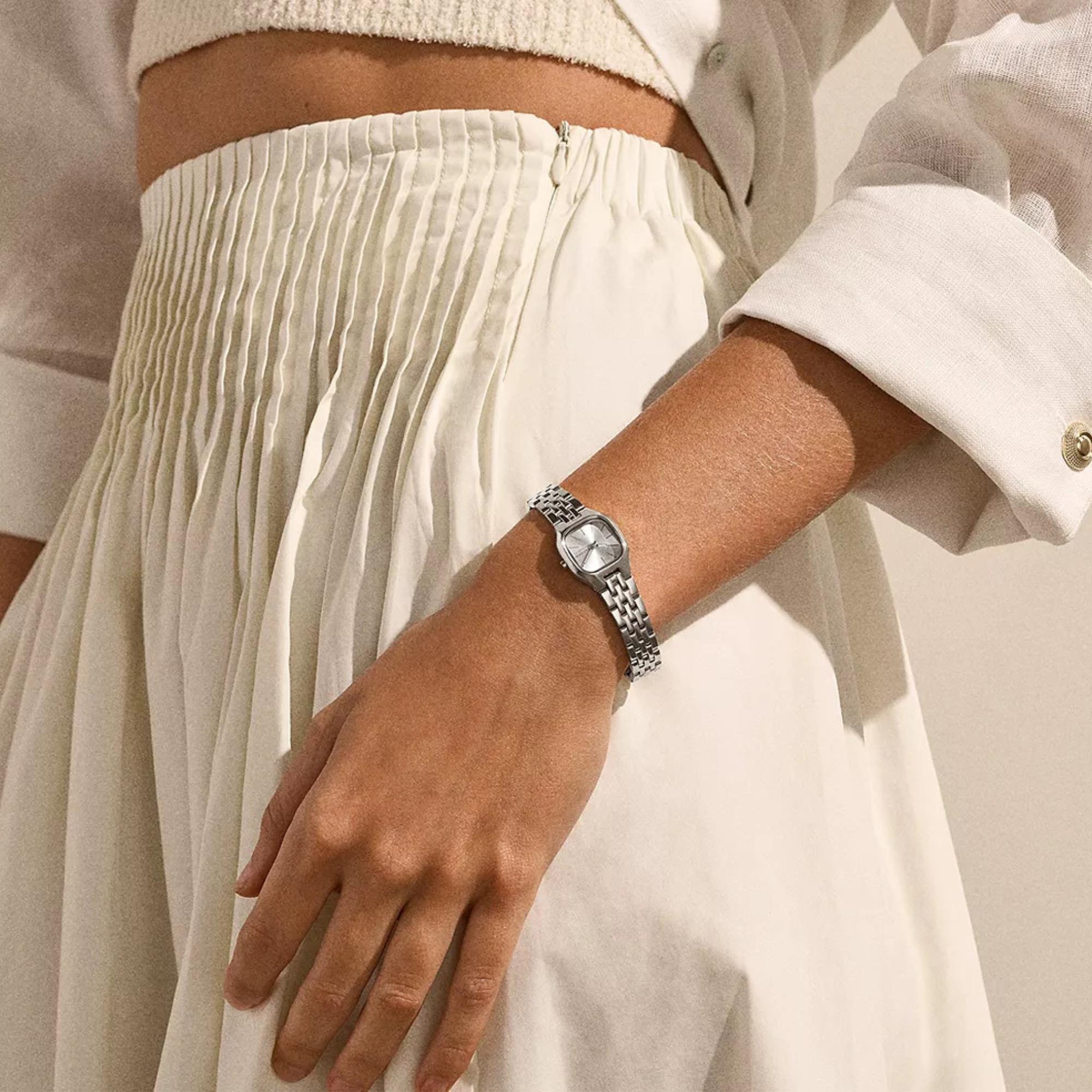 Skagen Mellem Micro Quartz Silver Dial Steel Strap Women's Watch SKW3175